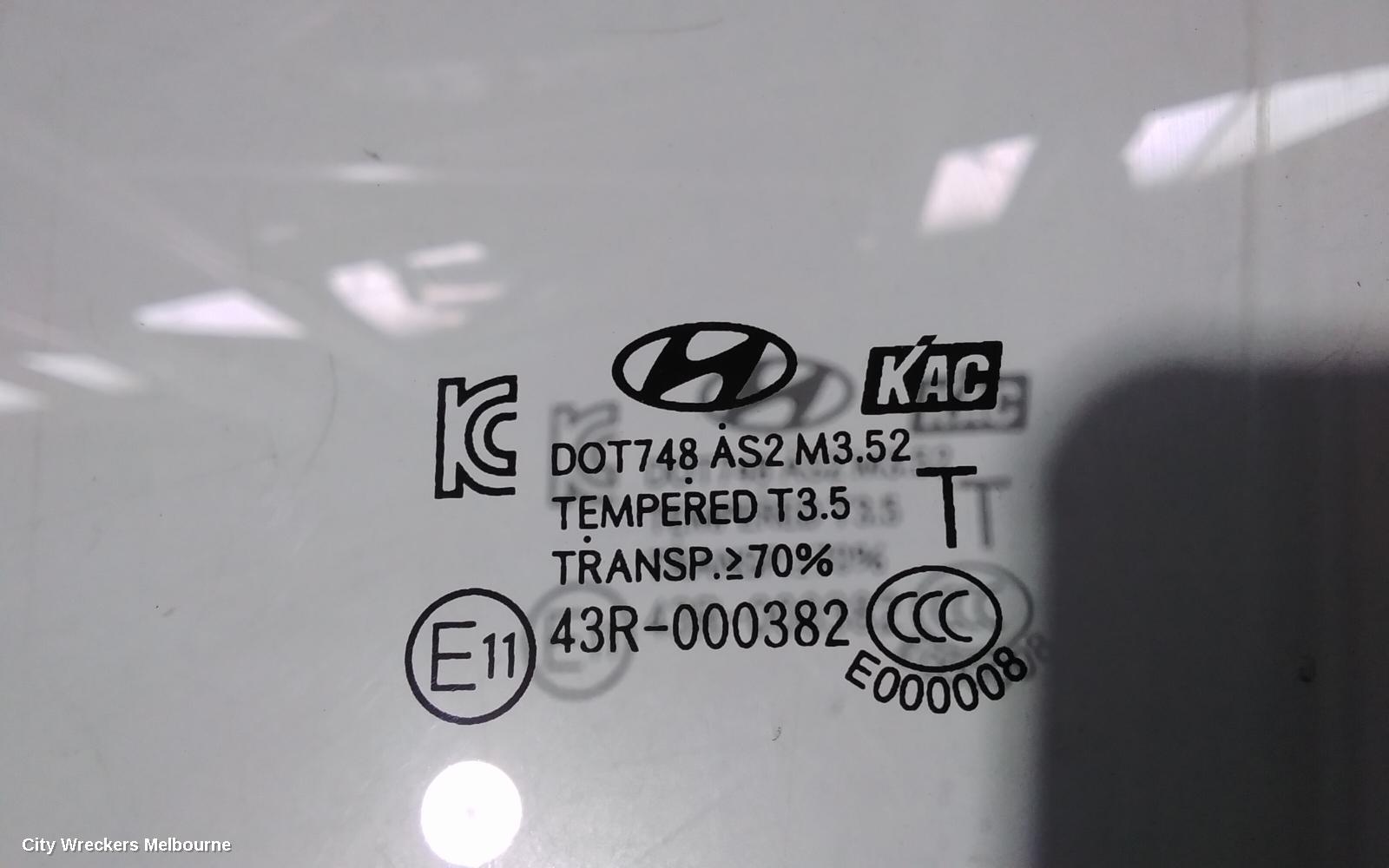 HYUNDAI I40 LEFT REAR DOOR WINDOW, WAGON, STANDARD TYPE, VF, 09/2011 - 12/2019 - Image 2