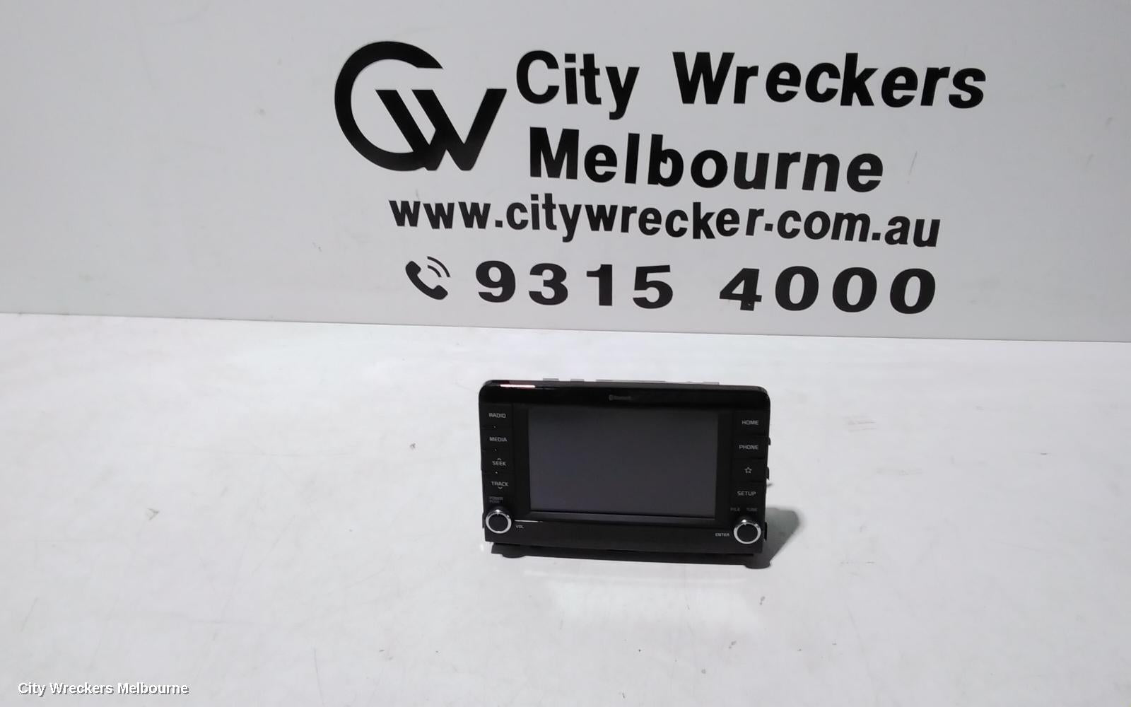 KIA RIO RADIO/CD/DVD/SAT/TV, HEAD UNIT, W/ DISPLAY UNIT, 7IN TOUCHSCREEN, NON SAT NAV TYPE, YB, 06/2018 - 06/2020 - Image 1