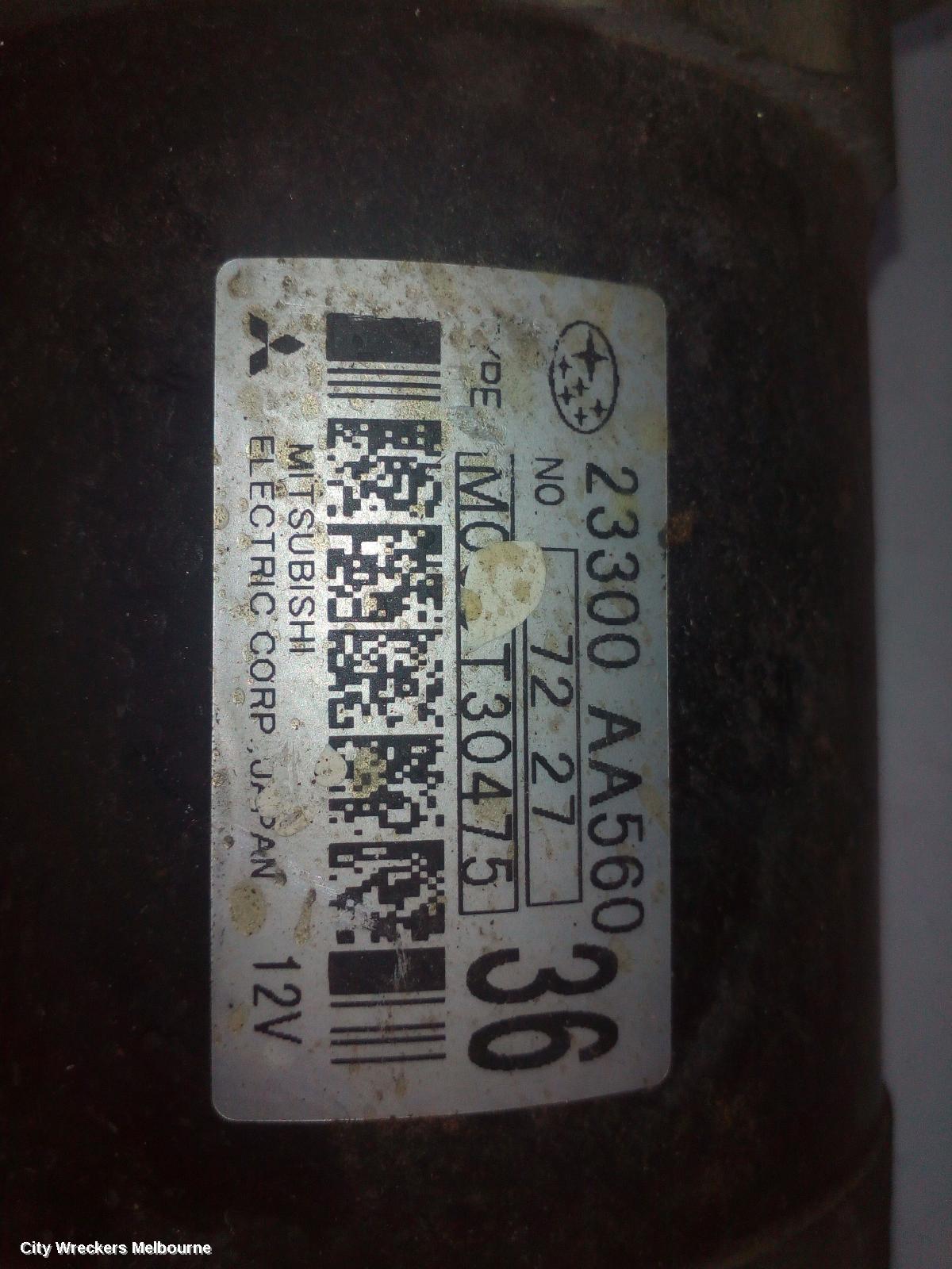 SUBARU LIBERTY STARTER, PETROL, EJ22/EJ20/EJ25, NON TURBO, AUTO, 4/6 SPEED, SERIES 1-5TH GEN, 12/1989 - 11/2014 - Image 2