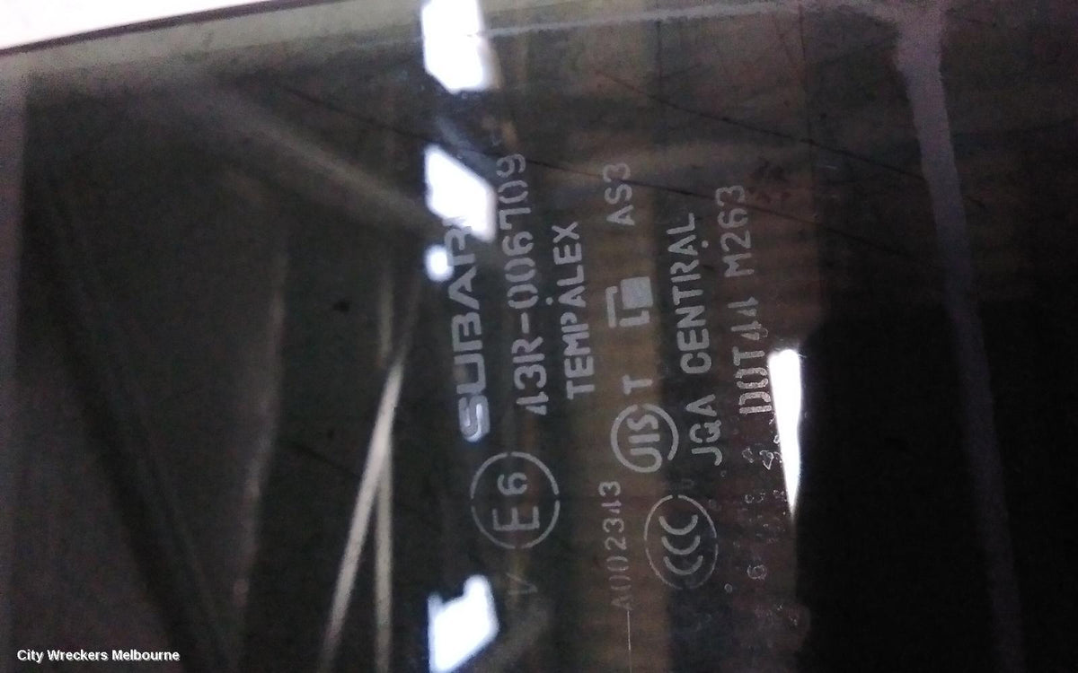 SUBARU OUTBACK LEFT REAR DOOR WINDOW, 6TH GEN, 08/2014 - 12/2020 - Image 2