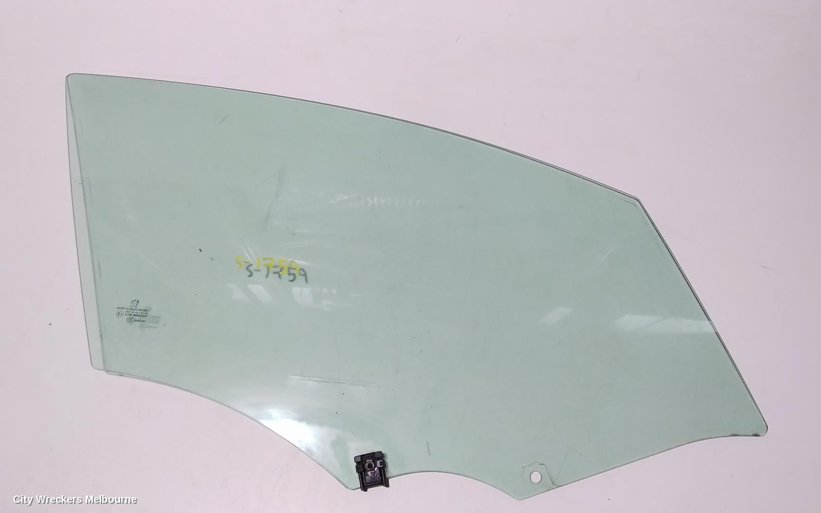PEUGEOT 508 RIGHT FRONT DOOR WINDOW, 07/2011 - 12/2017 - Image 3