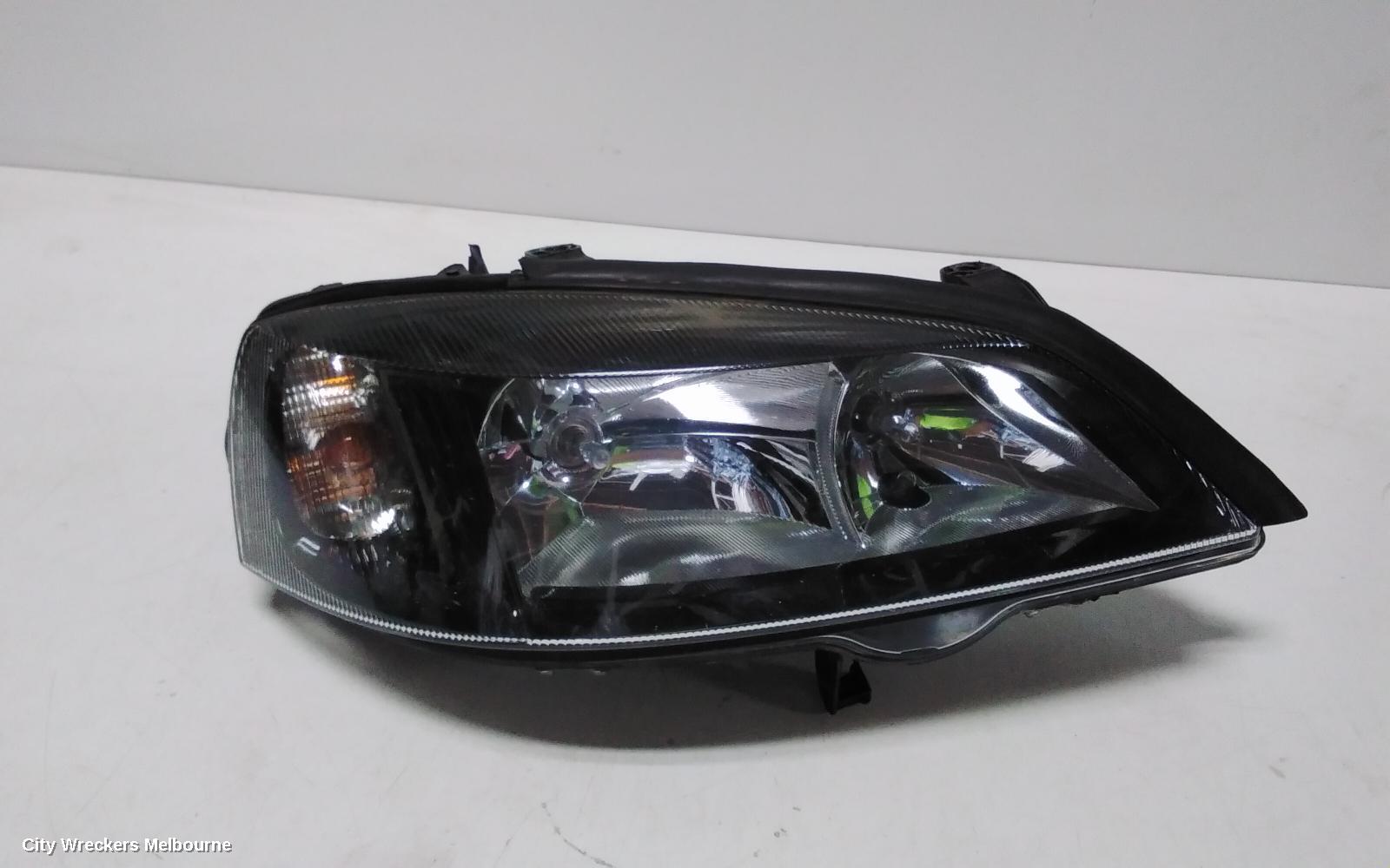HOLDEN ASTRA RIGHT HEADLAMP, TS, BLACK, INSERT TYPE, 09/1998 - 10/2006 - Image 1