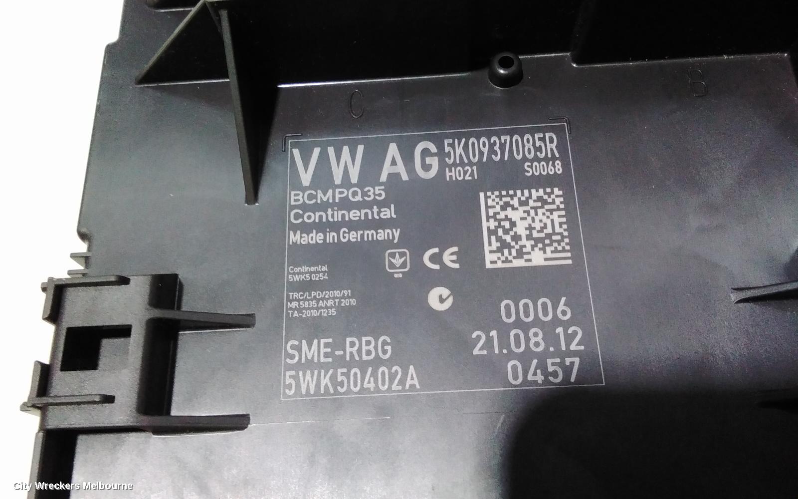 VOLKSWAGEN CADDY ECU, BODY CONTROL MODULE, 2K, 12/2004 - 06/2015 - Image 3