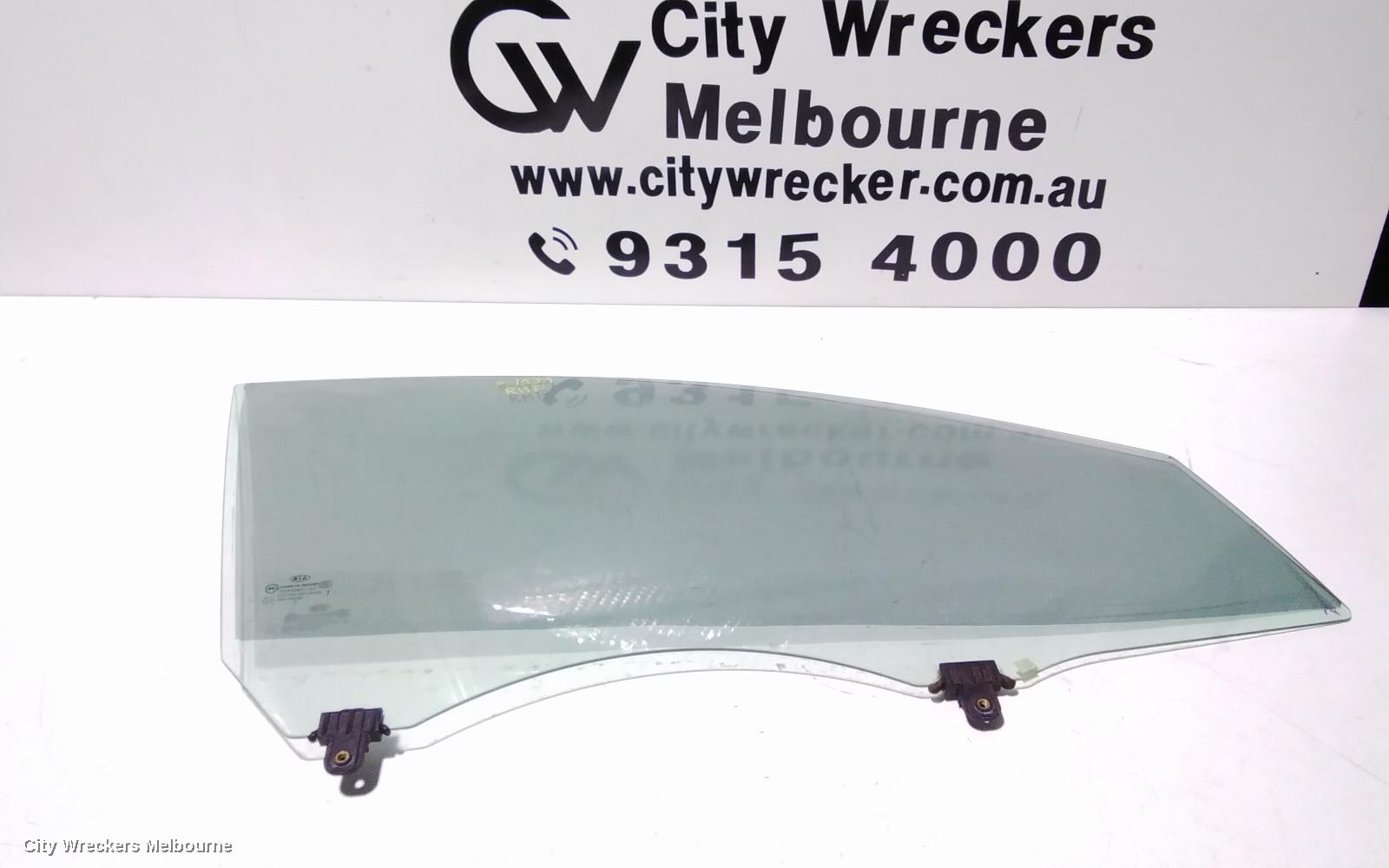 KIA CERATO RIGHT FRONT DOOR WINDOW, TD, SEDAN/HATCH, 10/2008 - 03/2013 - Image 2