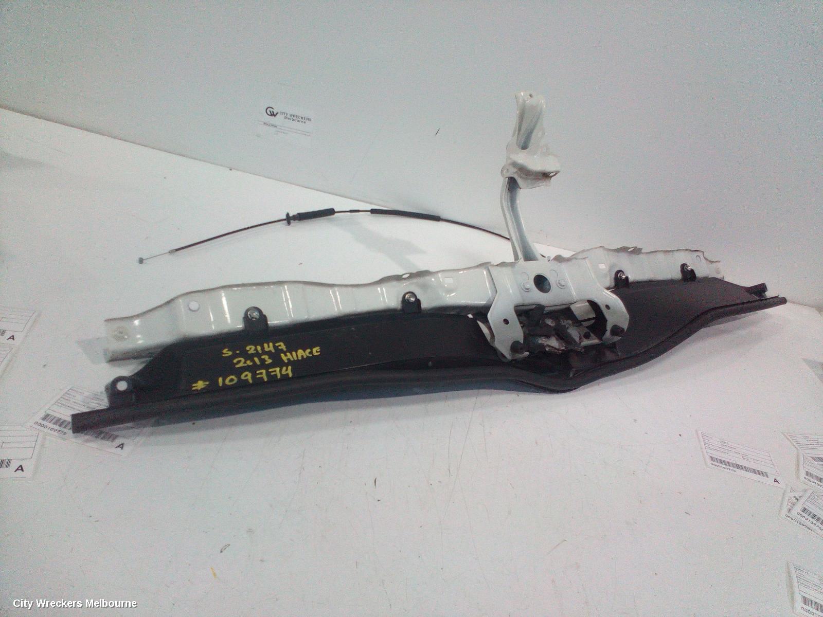 TOYOTA HIACE BONNET LOCK/SUPPORT, TRH/KDH, SUPPORT ONLY, 03/2005 - 04/2019 - Image 2