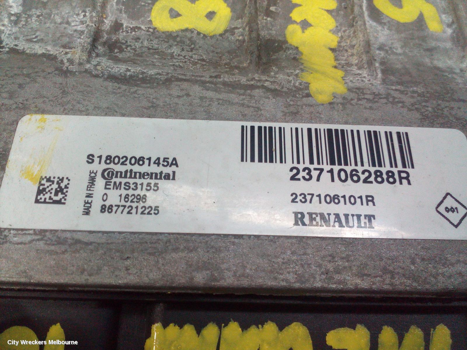 RENAULT MEGANE ECU, ENGINE ECU, 1.2, PETROL, ECU ONLY, BFB/LFF/KFB, 06/2016 - 02/2020 - Image 1