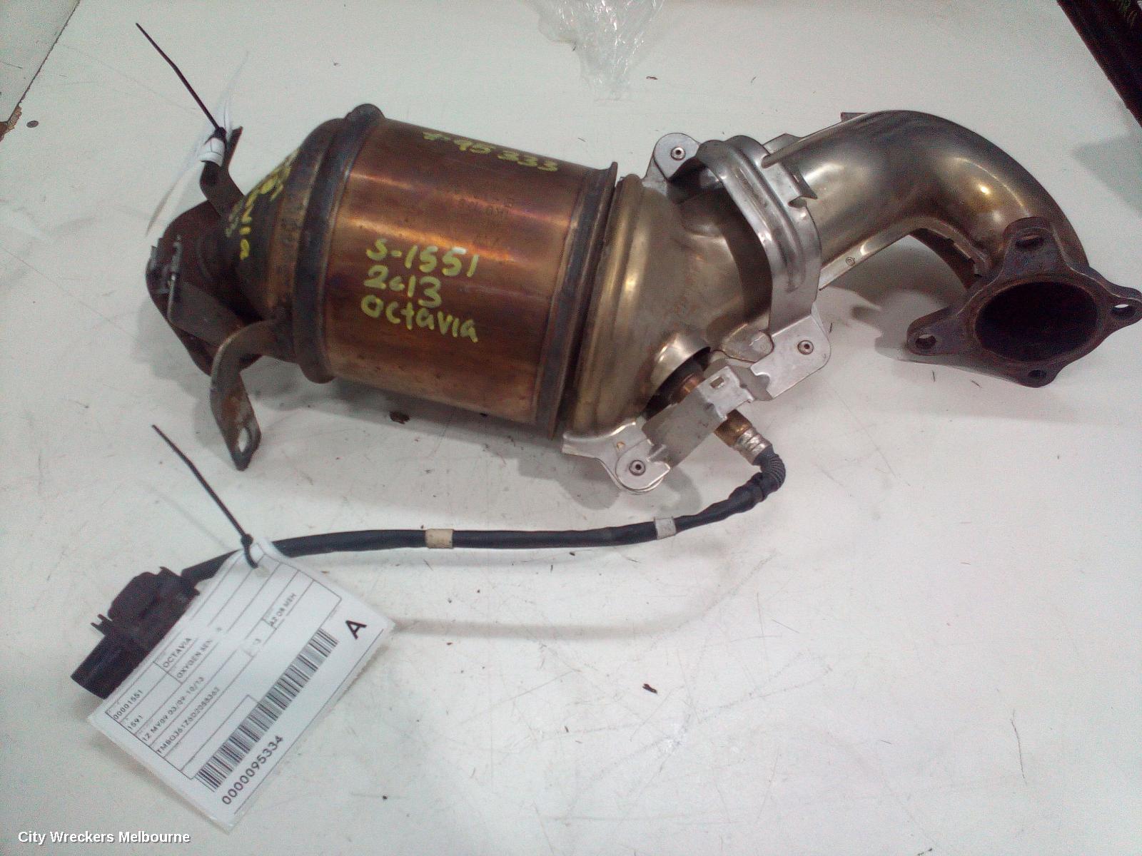 SKODA OCTAVIA CATALYTIC CONVERTER, DOWNPIPE-CAT TYPE, 1.4, PETROL, CAXA CODE, 1Z, 08/2010 - 10/2013 - Image 3
