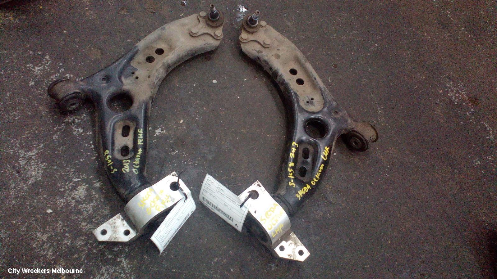 SKODA OCTAVIA RIGHT FRONT LOWER CONTROL ARM, 1Z, 05/2009 - 10/2013 - Image 2