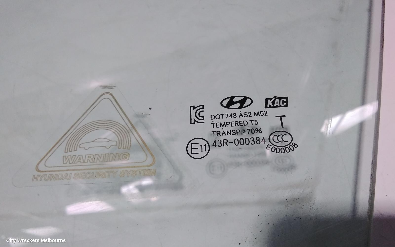 HYUNDAI I40 LEFT FRONT DOOR WINDOW, WAGON, VF, 09/2011 - 12/2019 - Image 2