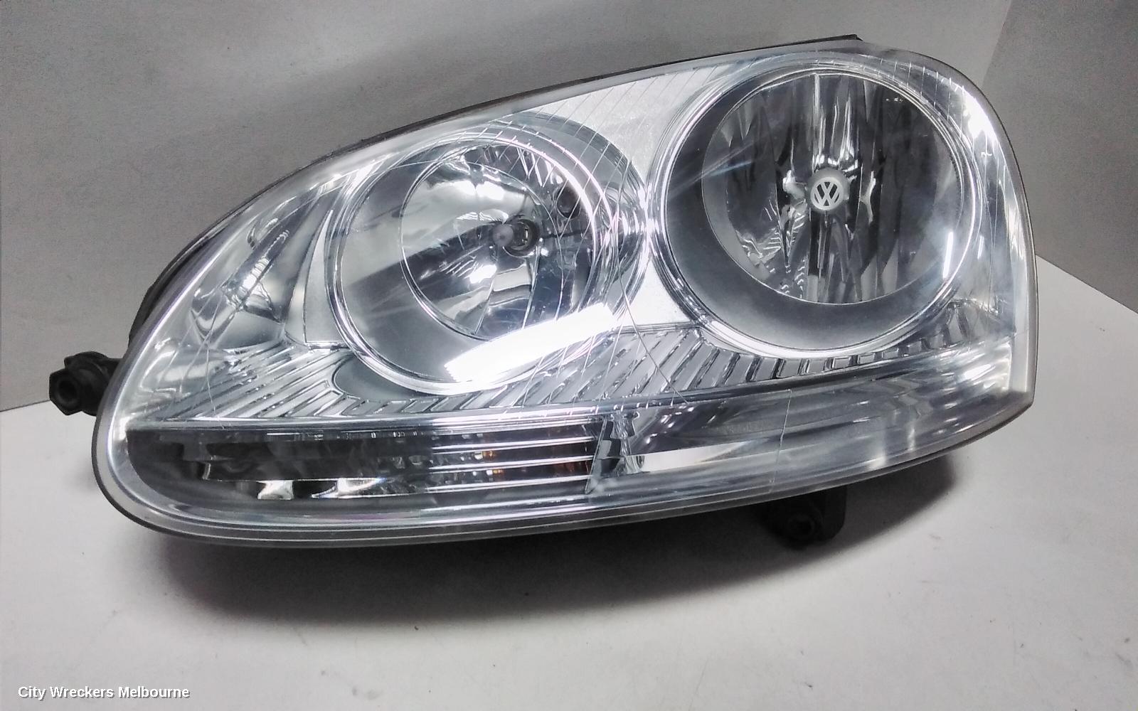 VOLKSWAGEN GOLF LEFT HEADLAMP, GEN 5, HALOGEN, CHROME INSERT TYPE, 07/2004 - 02/2009 - Image 3
