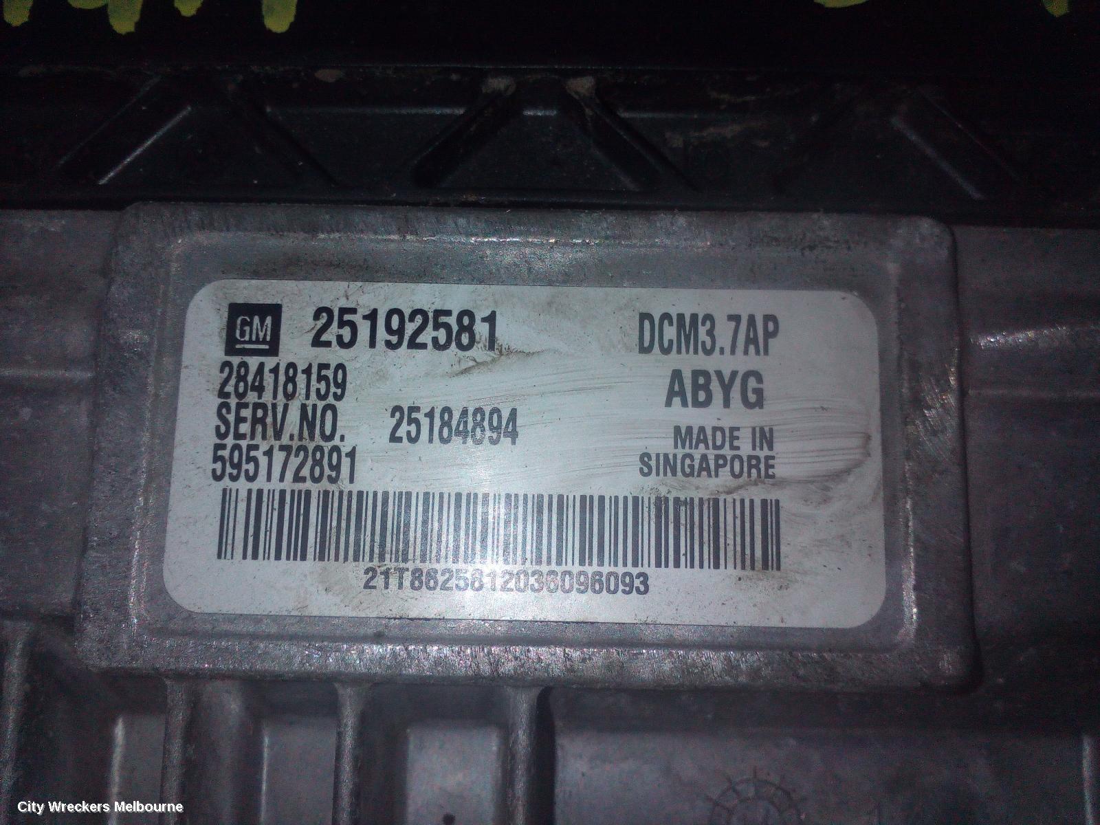 HOLDEN CAPTIVA ECU, ENGINE ECU, 2.2, DIESEL, AUTO T/M, P/N 25184305, ECU ONLY, CG, 01/2011 - 06/2018 - Image 1