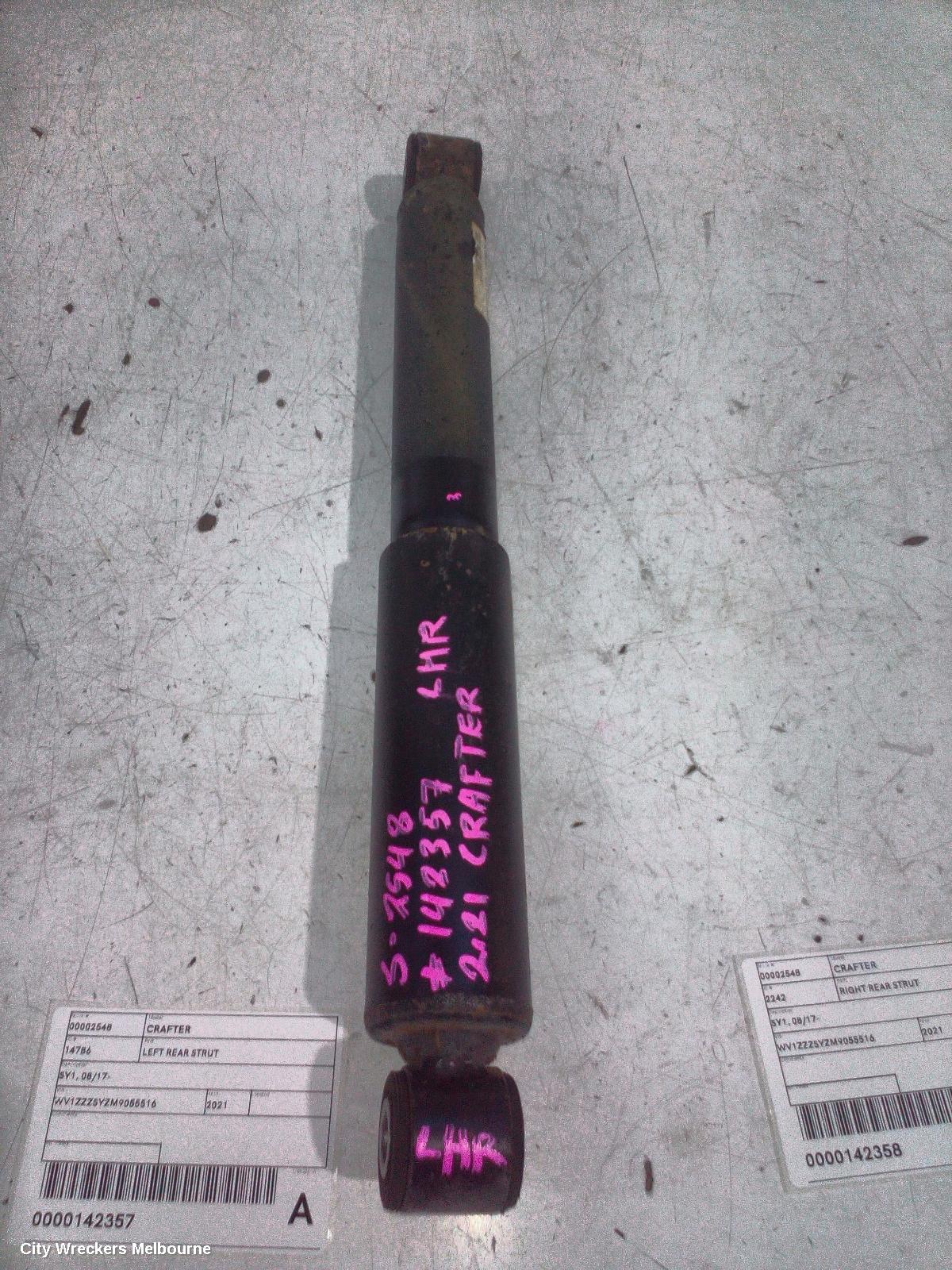VOLKSWAGEN CRAFTER LEFT REAR STRUT, SY1, 08/2017 ONWARDS - Image 1