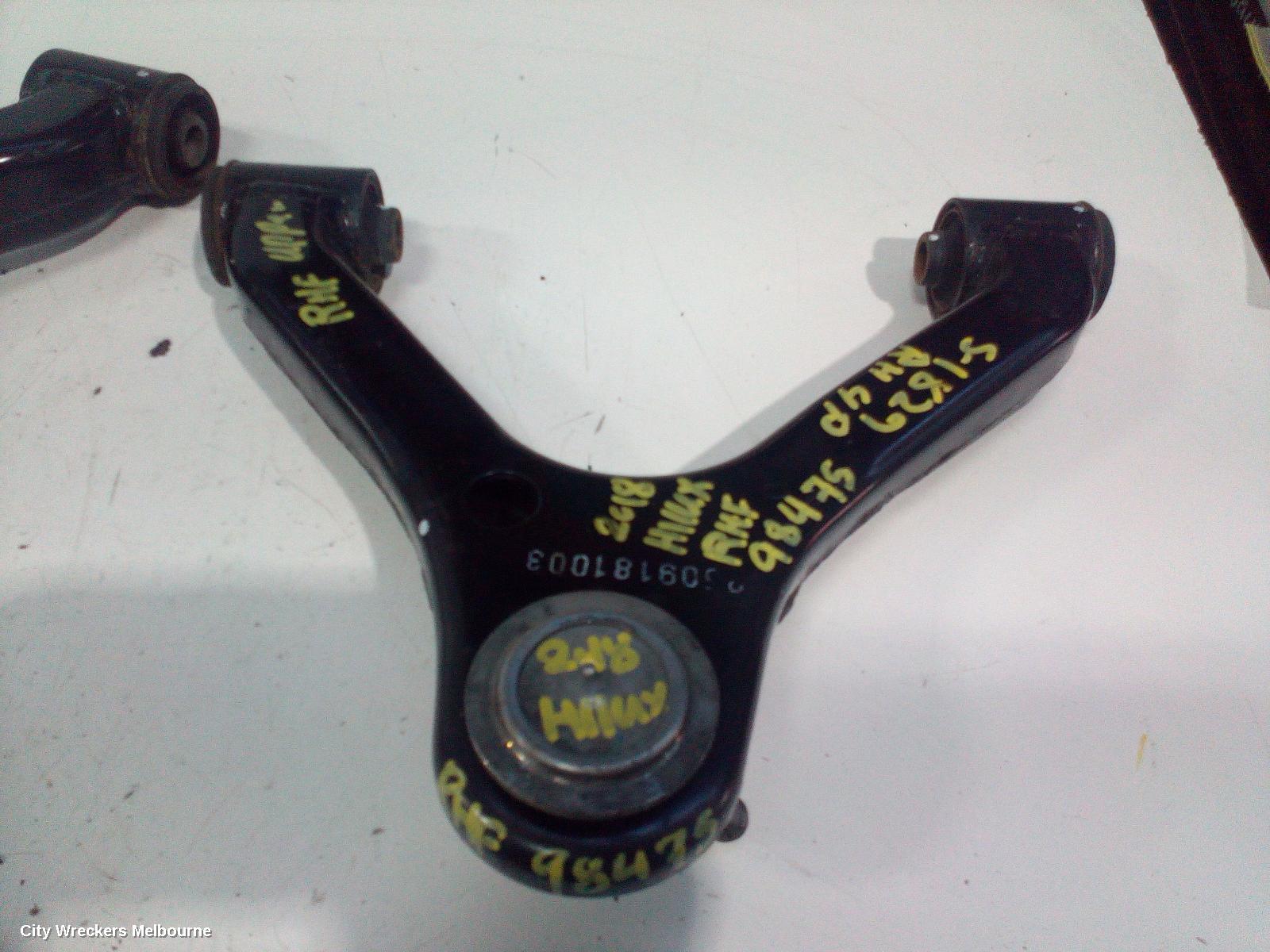 TOYOTA HILUX RIGHT FRONT UPPER CONTROL ARM, 2WD LOW RIDE, 03/2005 ONWARDS - Image 3