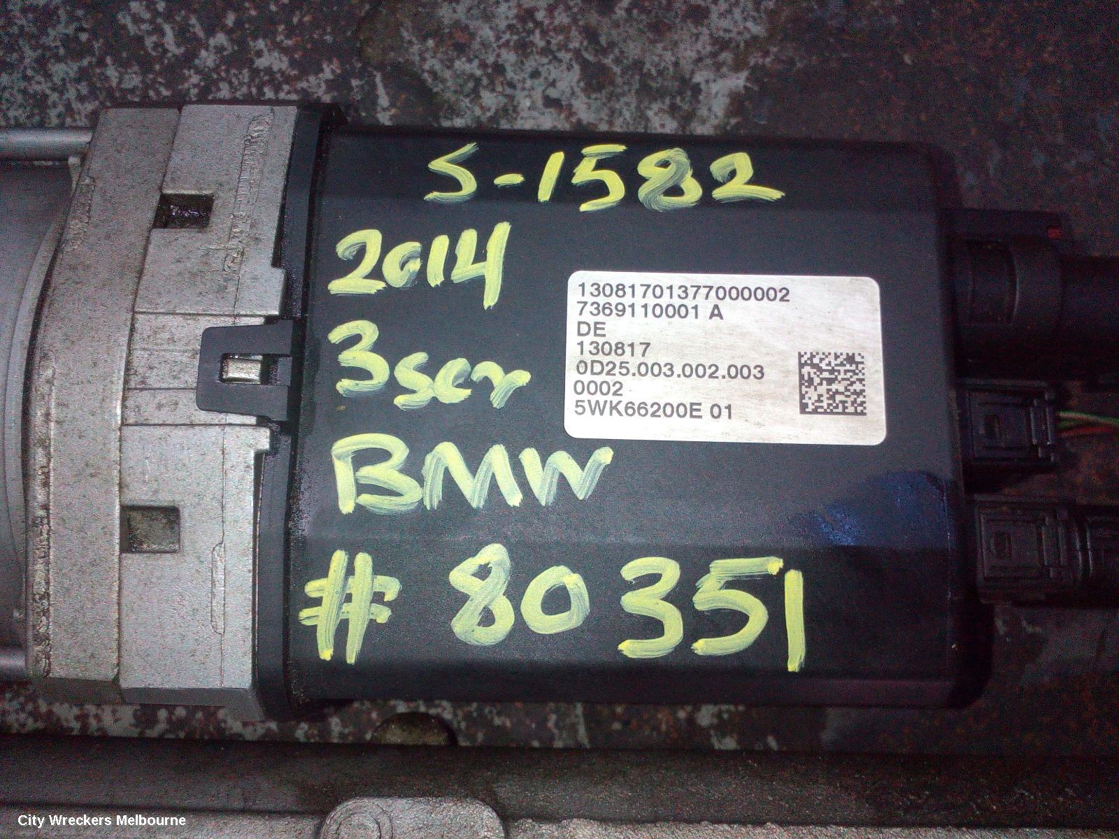 BMW 3 SERIES STEERING BOX/RACK, F30/F31, PETROL, NON VARIABLE STEERING TYPE, 11/2011 - 02/2019 - Image 2