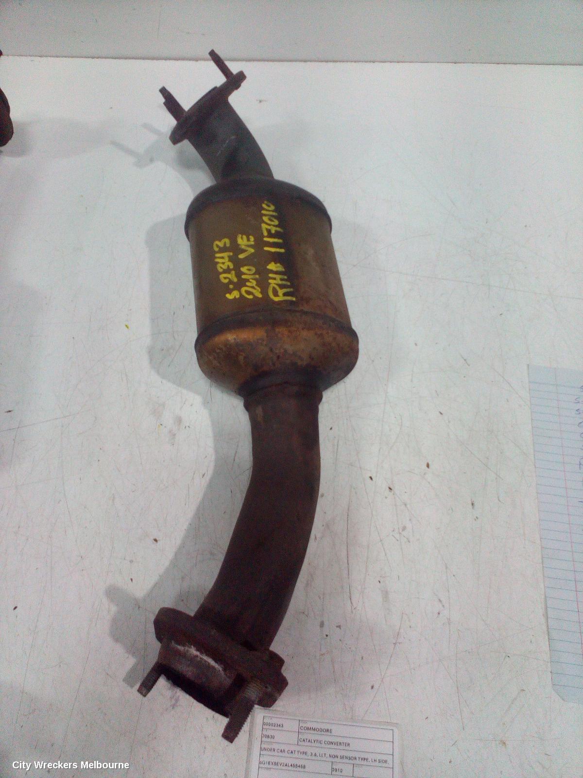 HOLDEN COMMODORE CATALYTIC CONVERTER, UNDER CAR-CAT TYPE, 3.6, LLT, NON SENSOR TYPE, LH SIDE, VE, 08/2009 - 04/2013 - Image 2