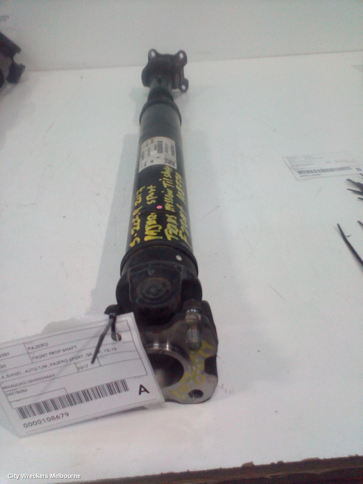 MITSUBISHI PAJERO FRONT PROP SHAFT, 2.4, DIESEL, AUTO T/M, PAJERO SPORT, QE-QF, 10/2015 ONWARDS - Image 1