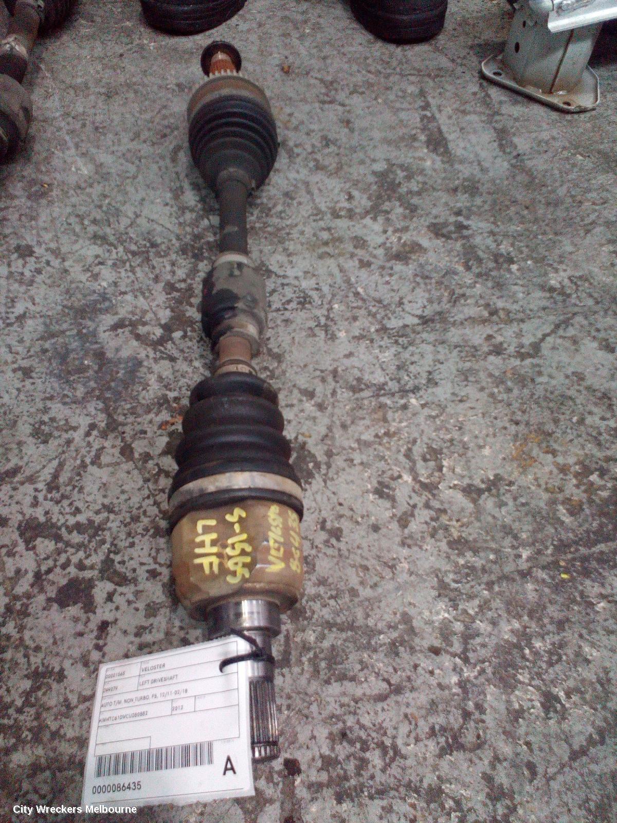HYUNDAI VELOSTER LEFT DRIVESHAFT, AUTO T/M, NON TURBO, FS, 12/2011 - 02/2018 - Image 1