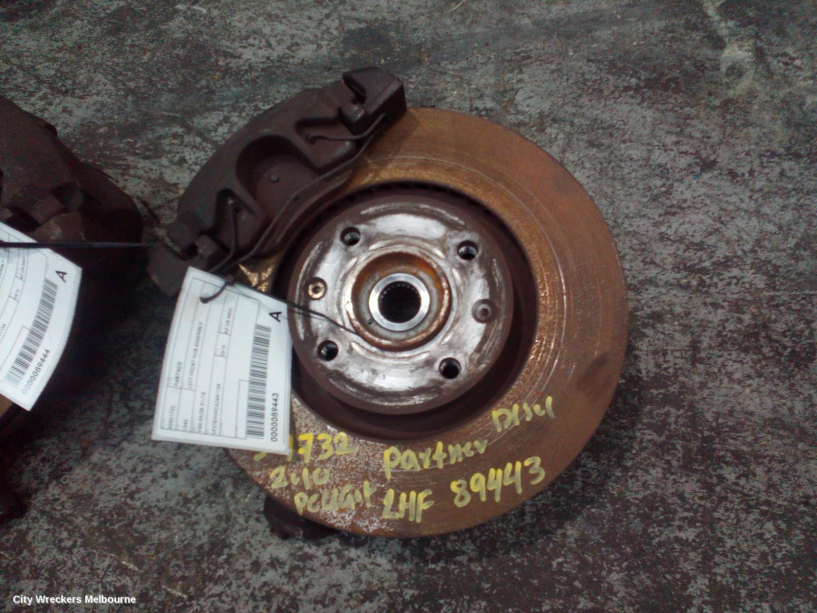 PEUGEOT PARTNER LEFT FRONT HUB ASSEMBLY, VAN 09/2008 - 01/2015 - Image 1