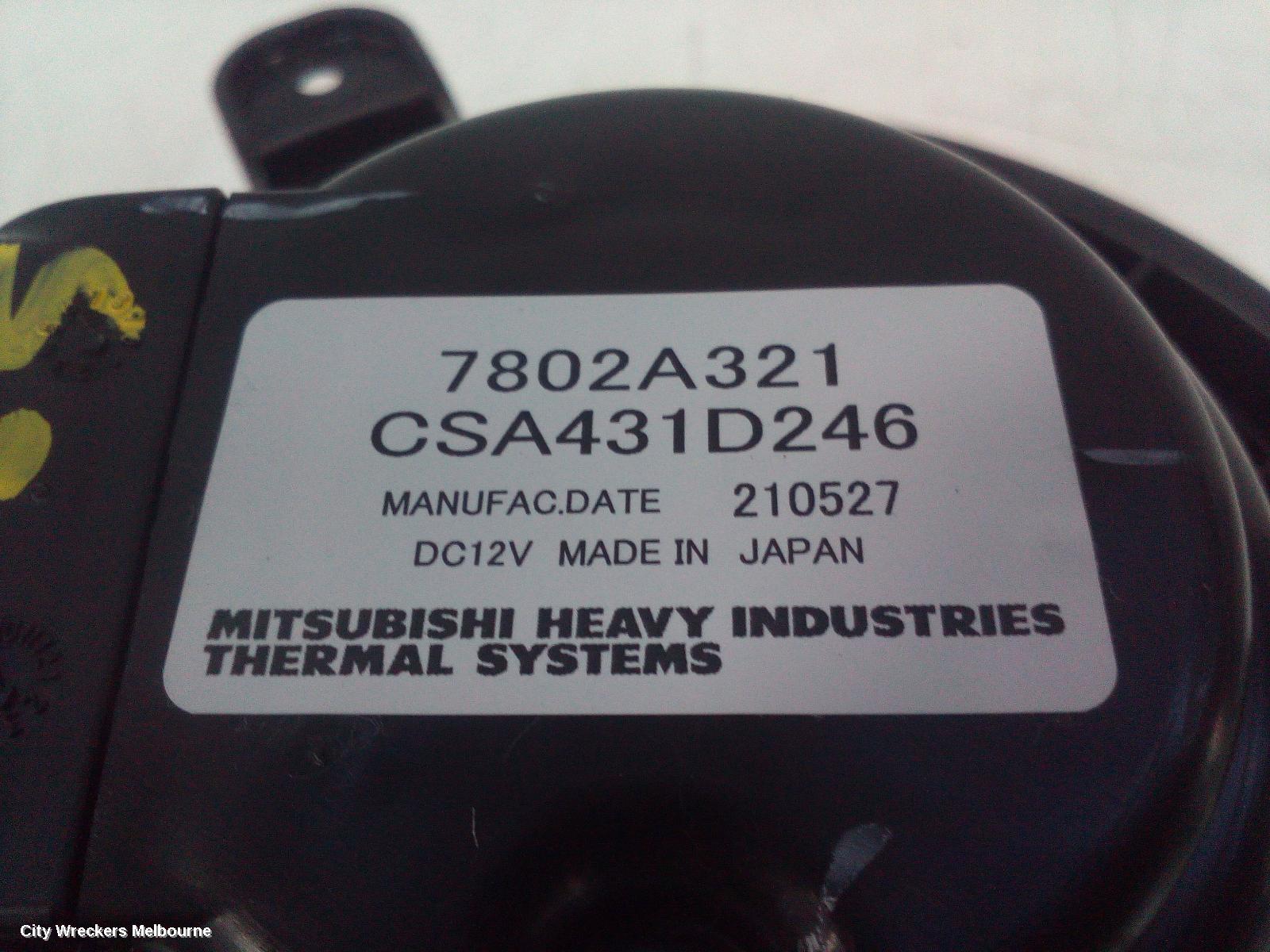 MITSUBISHI ASX HEATER FAN MOTOR, XC-XD, 07/2017 ONWARDS - Image 3
