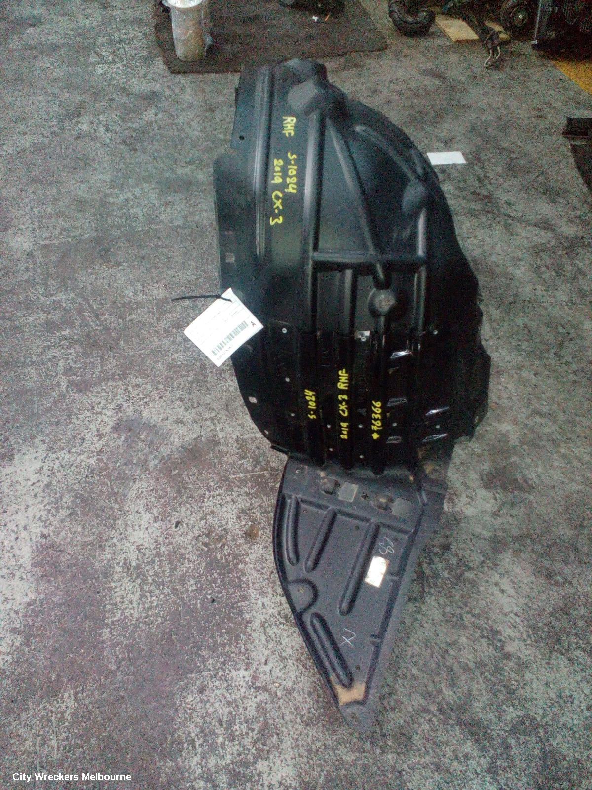 MAZDA CX3 RIGHT GUARD LINER, DK, FRONT, 06/2018 ONWARDS - Image 2