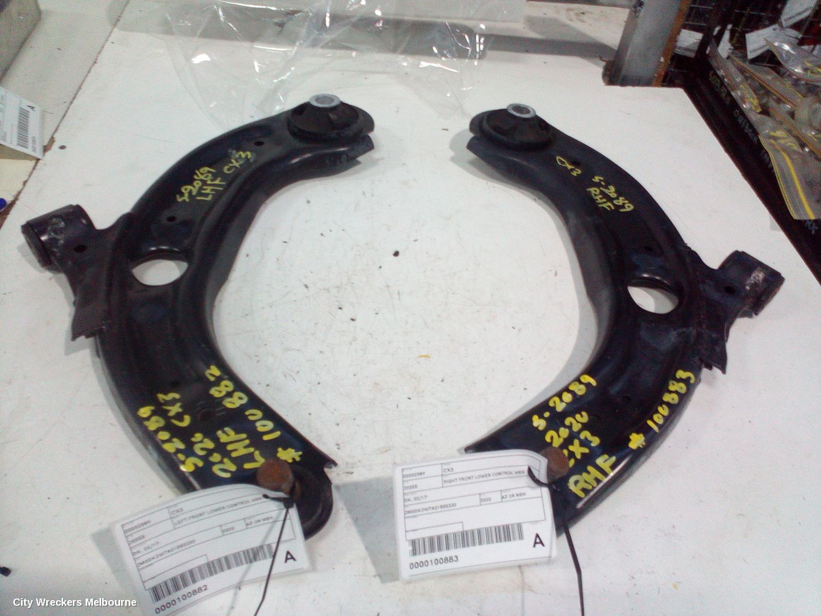 MAZDA CX3 LEFT FRONT LOWER CONTROL ARM, DK, 02/2017 ONWARDS - Image 3