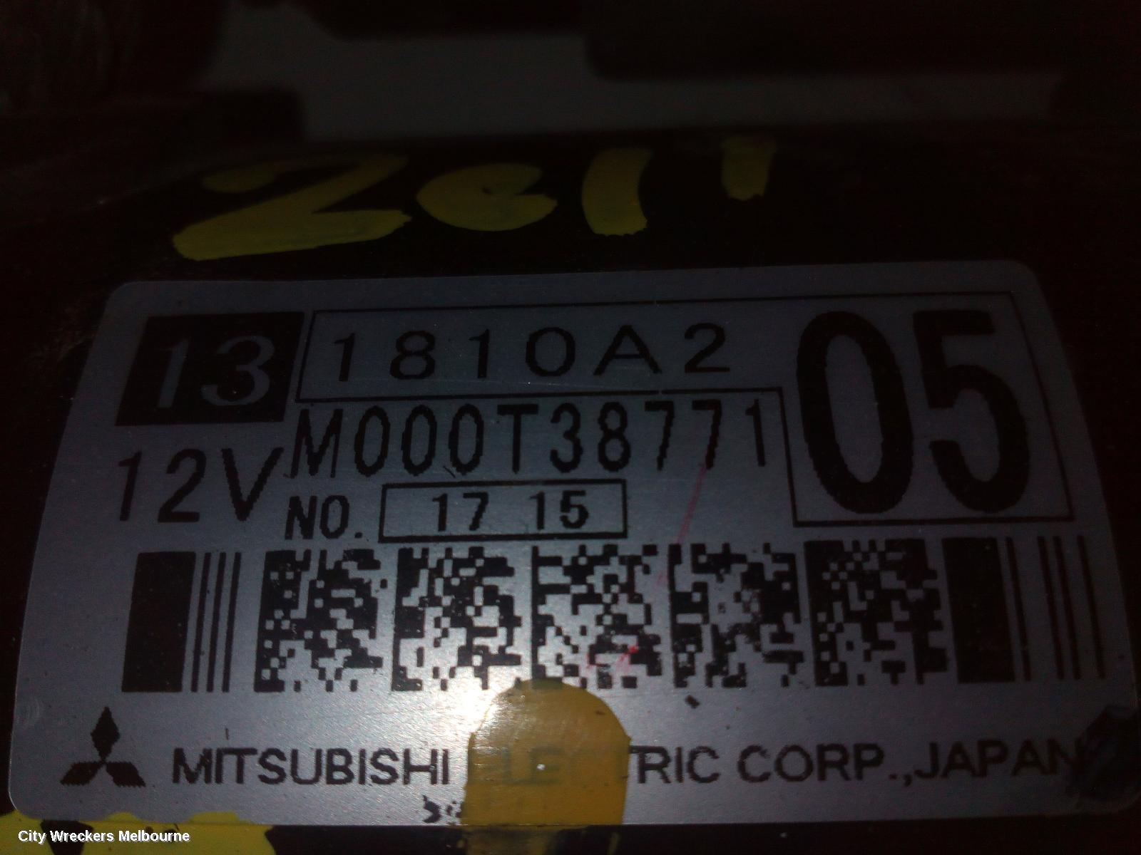 MITSUBISHI OUTLANDER STARTER, PETROL, 2.4, 4B12, 1.3KW MITSUBISHI M000T38771, ZH, 12/2010 - 10/2012 - Image 1