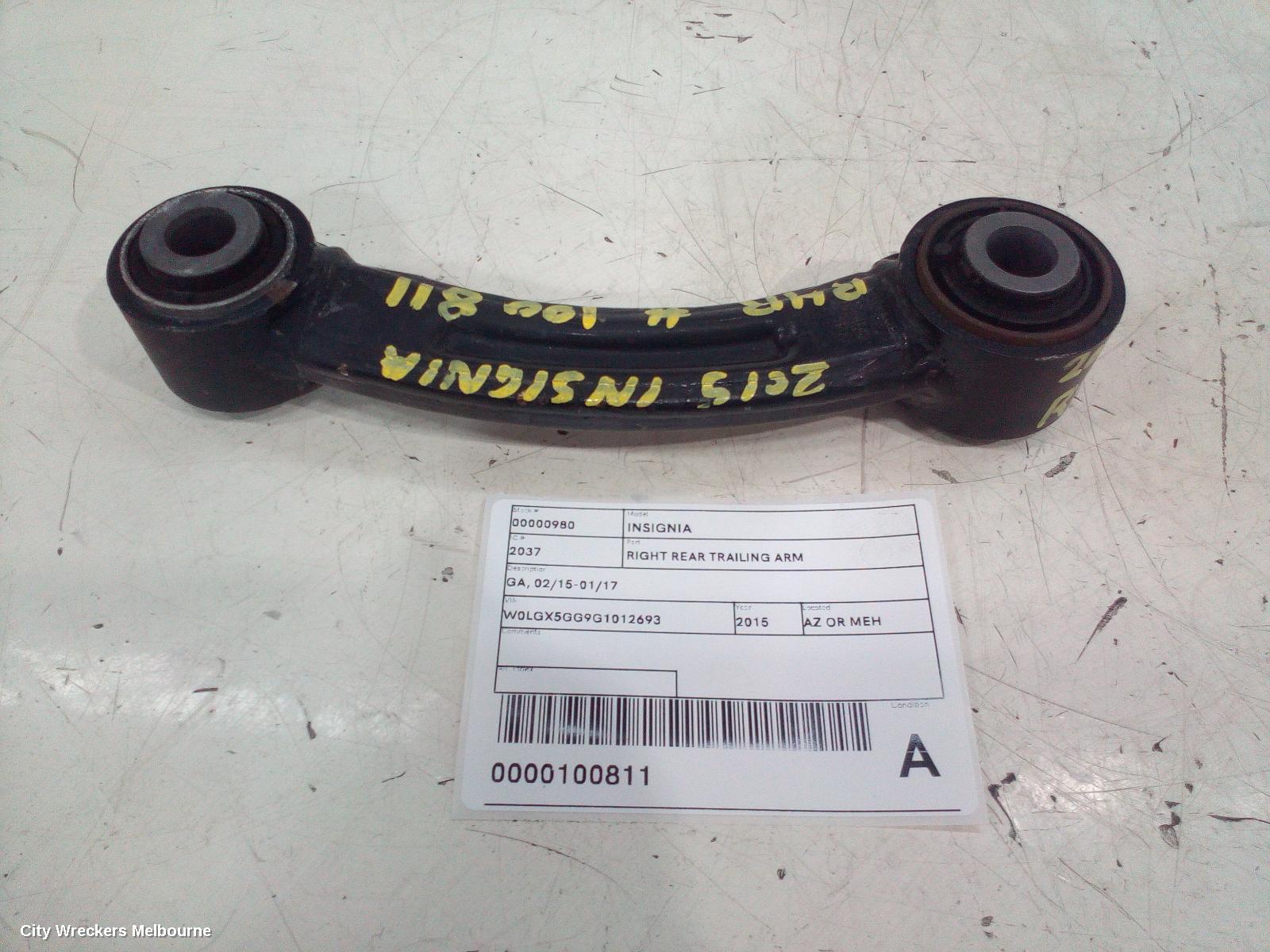 HOLDEN INSIGNIA RIGHT REAR TRAILING ARM, GA, 02/2015 - 01/2017 - Image 3