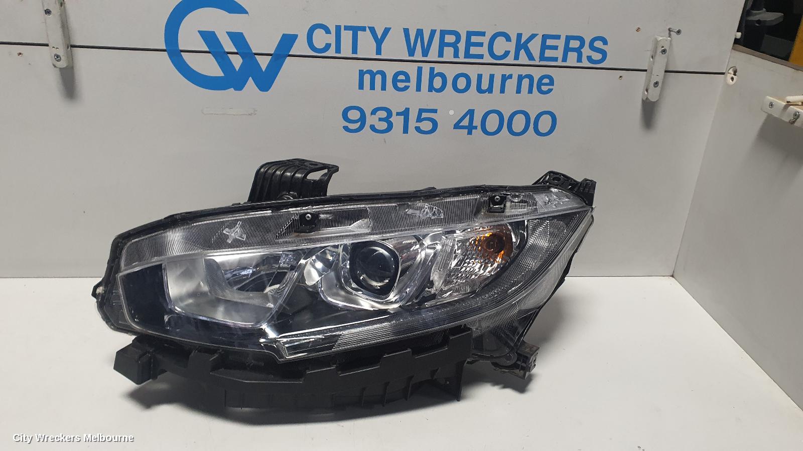 HONDA CIVIC LEFT HEADLAMP, 10TH GEN, HATCH/SEDAN, HALOGEN TYPE, 05/2016 ONWARDS - Image 1
