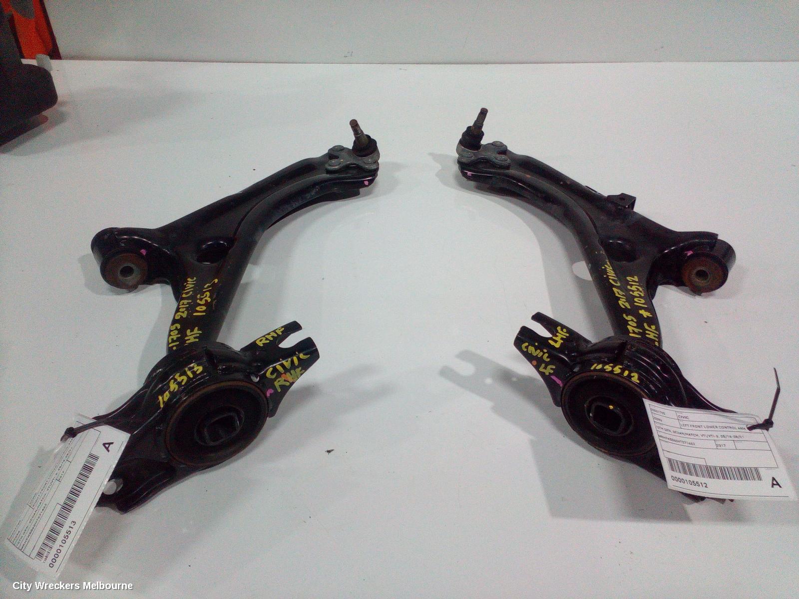 HONDA CIVIC LEFT FRONT LOWER CONTROL ARM, 10TH GEN, SEDAN/HATCH, VTI/VTI-S, 05/2016 - 08/2021 - Image 3