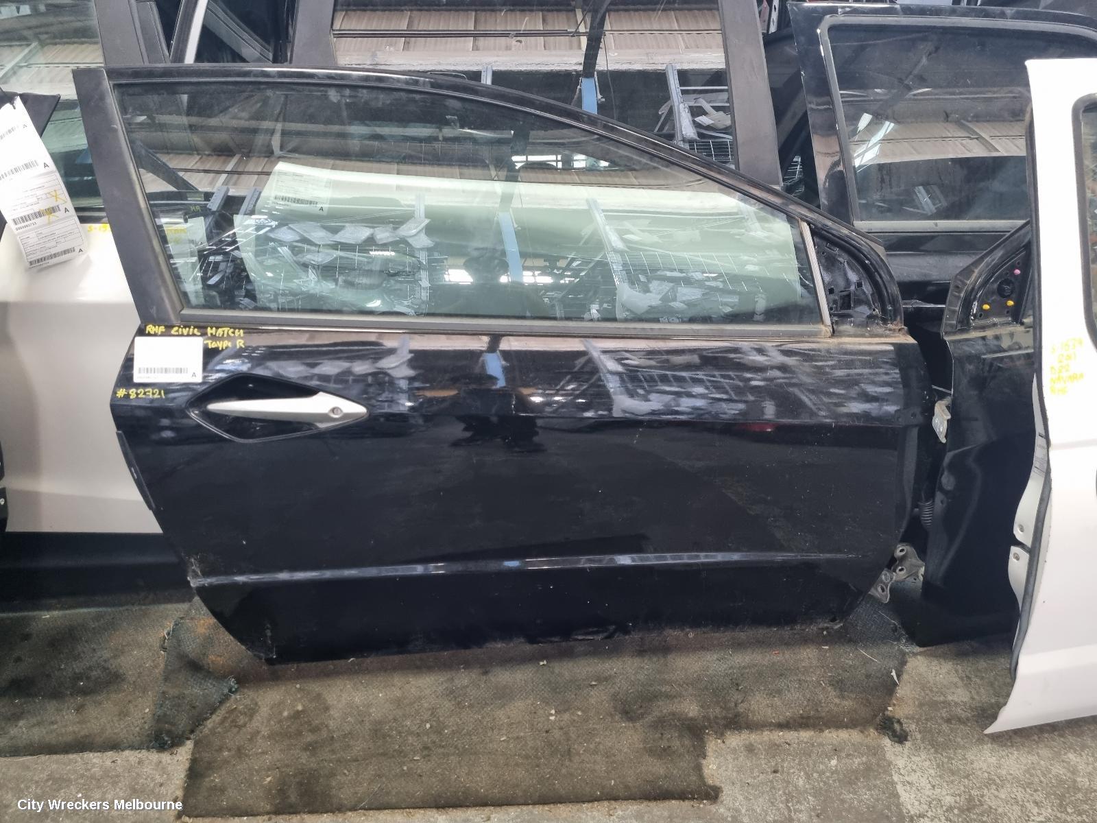 HONDA CIVIC RIGHT FRONT DOOR, 8TH GEN, 3DR HATCH, 07/2007 - 12/2011 - Image 3