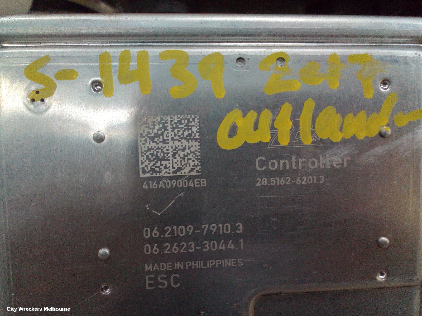 MITSUBISHI OUTLANDER ABS PUMP/MODULATOR, ZK-ZL, NON ACTIVE EMERGENCY BRAKING TYPE, P/N 4670B374, 04/2015 ONWARDS - Image 1