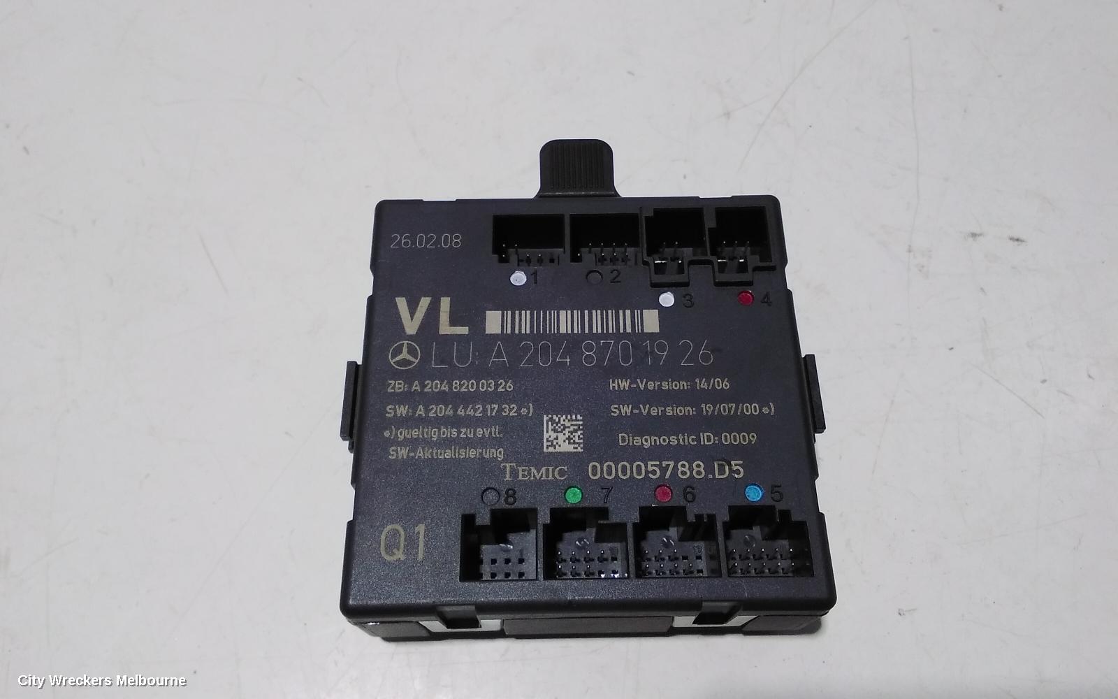 MERCEDES C CLASS, W204, 2007-01/2015, 08-11 MERCEDES C CLASS FRONT LEFT DOOR CONTROL MODULE OEM A2048701926: 93408 - Image 1