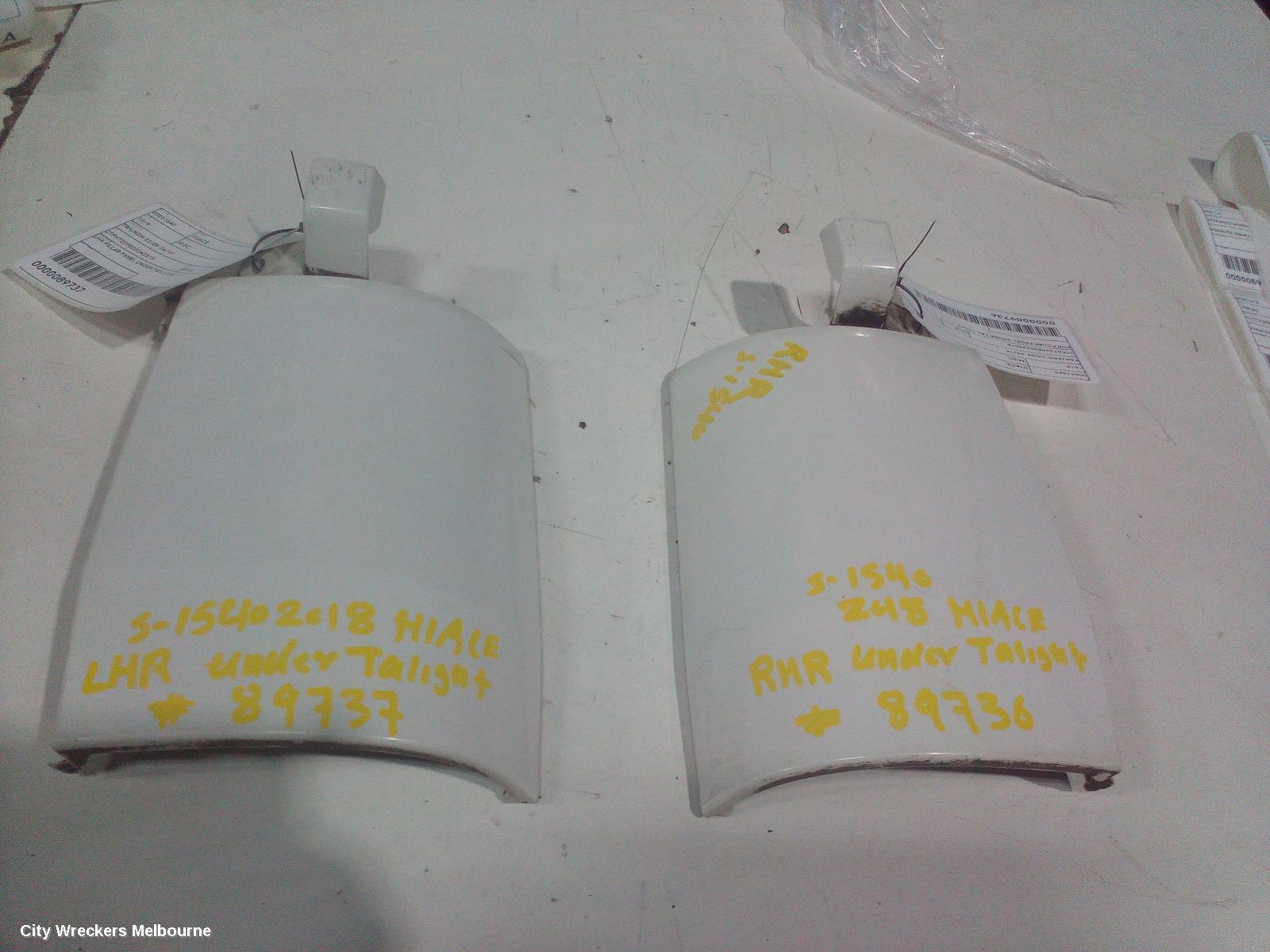 TOYOTA HIACE, TRH/KDH 03/2005 - 04/2019, LHR FILLAR PANEL UNDER TAIL LIGHT: 89737 - Image 3