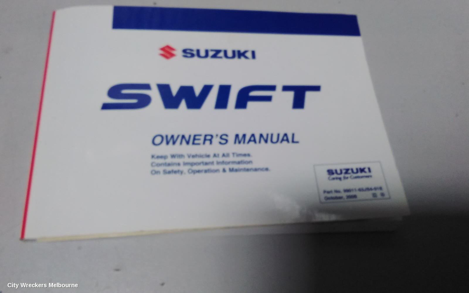 SUZUKI SWIFT OWNERS HANDBOOK, RS415/RS416, 09/2004 - 02/2011 - Image 3
