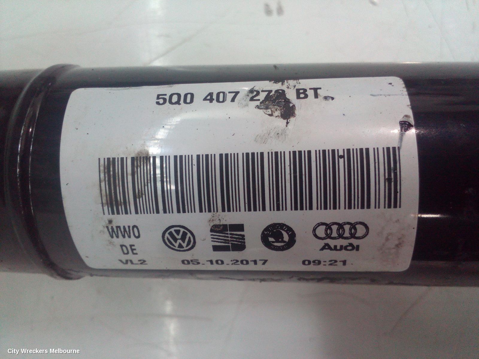 VOLKSWAGEN CADDY RIGHT DRIVESHAFT, AUTO T/M, DIESEL, 2.0, 2KN, 07/2015 - 02/2021 - Image 3