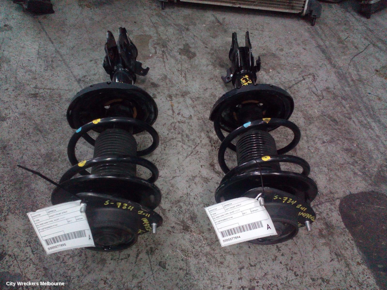 SUBARU IMPREZA RIGHT FRONT STRUT, G3, NON WRX TYPE, 04/2007 - 11/2011 - Image 2