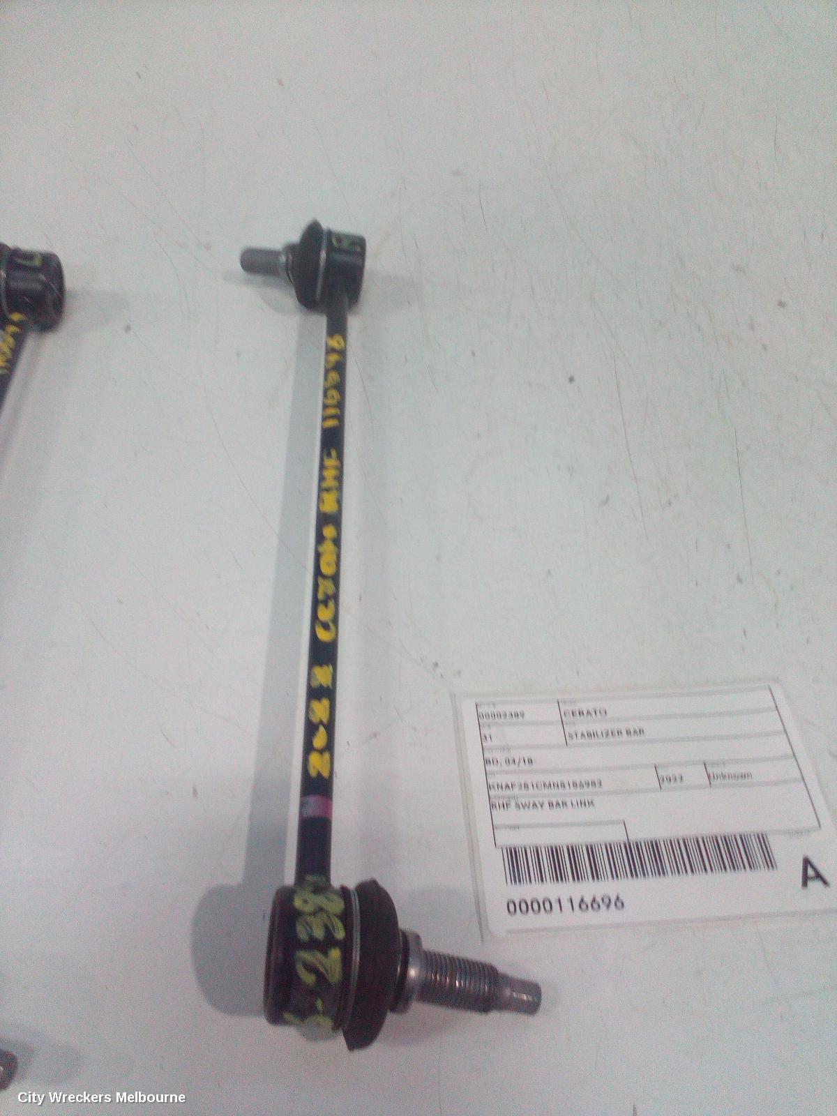 KIA CERATO STABILISER BAR, BD, 04/2018 - 09/2024 - Image 2