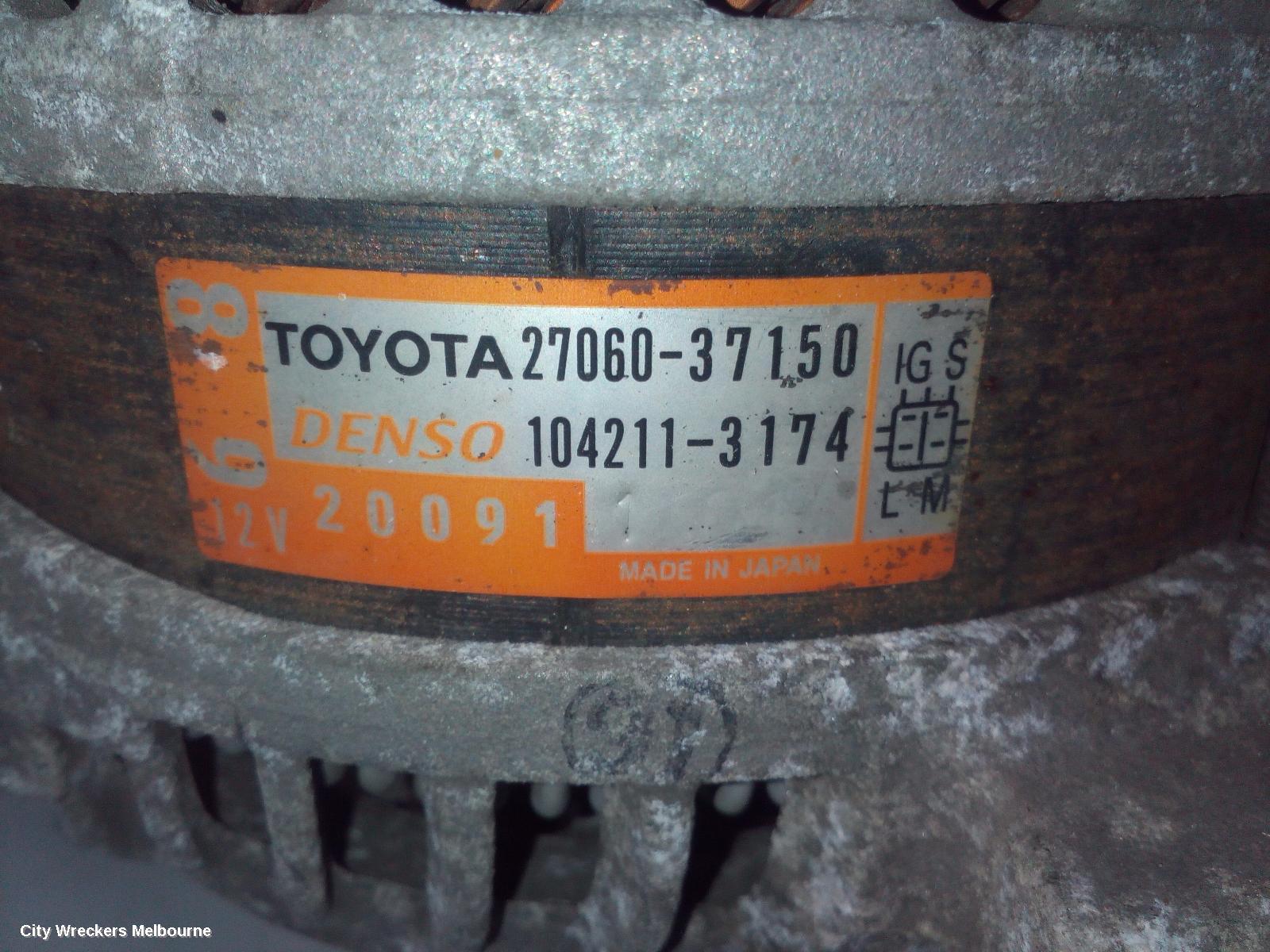 TOYOTA RAV4 ALTERNATOR, PETROL, 2.0, 3ZR-FE, 100AMP, ZSA42R, 12/2012 - 11/2018 - Image 3