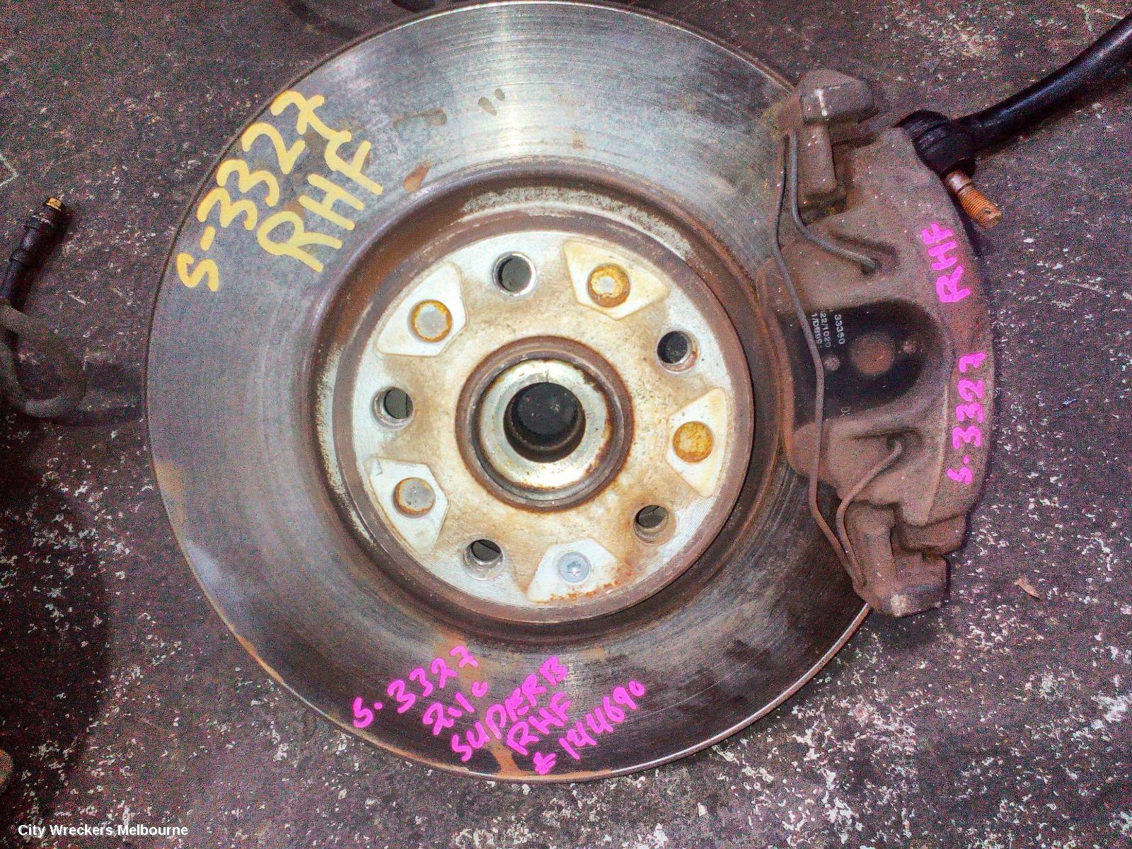 SKODA SUPERB RIGHT FRONT HUB ASSEMBLY, FWD, 3T, 03/2009 - 12/2015 - Image 2