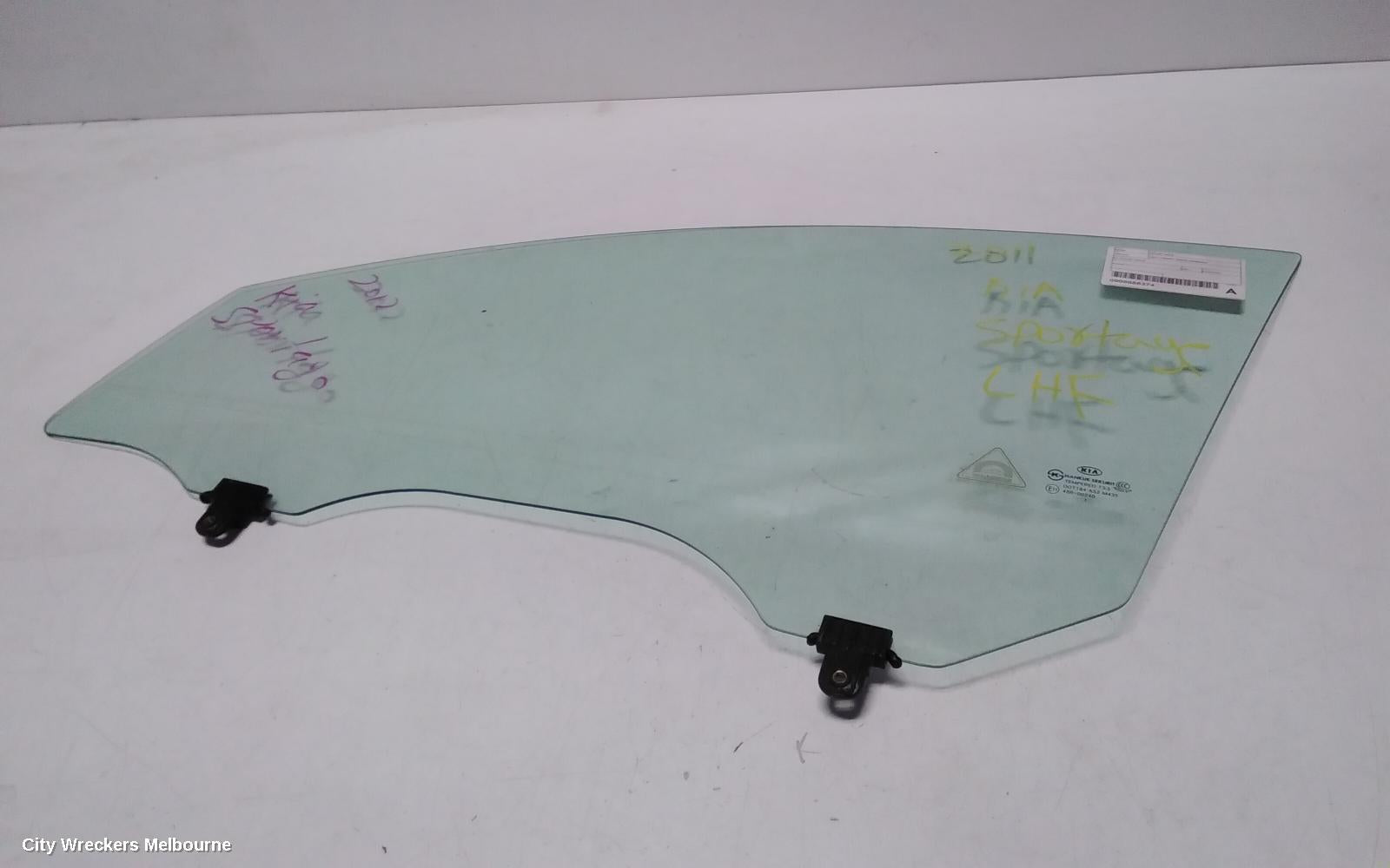 KIA SPORTAGE LEFT FRONT DOOR WINDOW, SL, 07/2010 - 10/2015 - Image 2