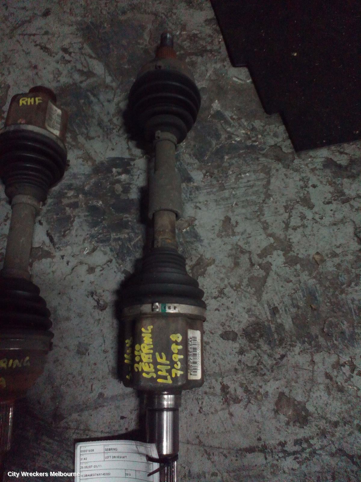 CHRYSLER SEBRING LEFT DRIVESHAFT, JS, 05/2007 - 02/2011 - Image 3