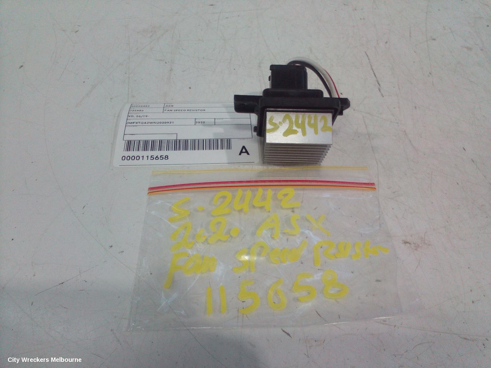 MITSUBISHI ASX FAN SPEED RESISTOR, XD, 06/2019 ONWARDS - Image 1