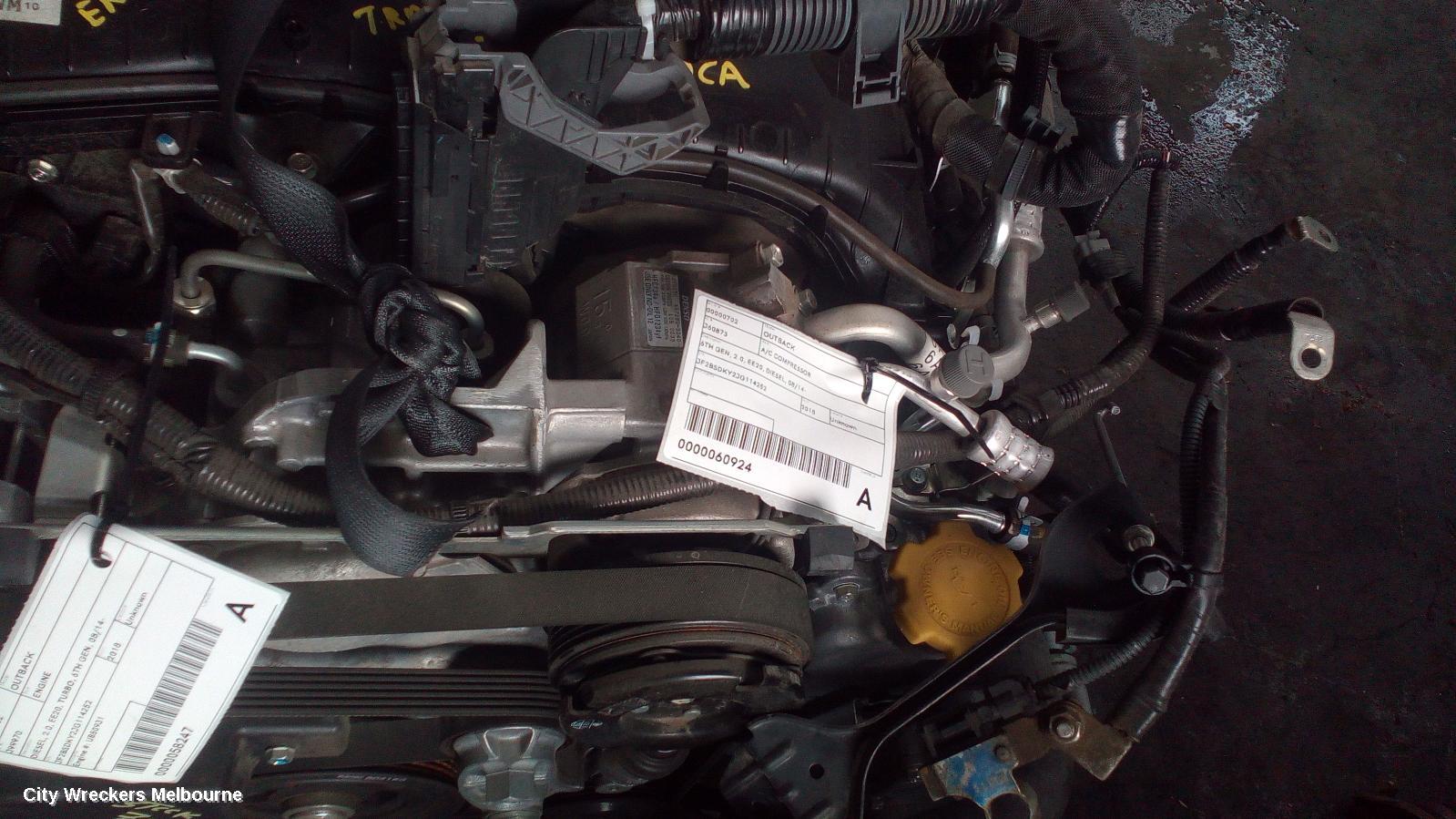 SUBARU OUTBACK A/C COMPRESSOR, 6TH GEN, 2.0, EE20, DIESEL, 08/2014 ONWARDS - Image 2