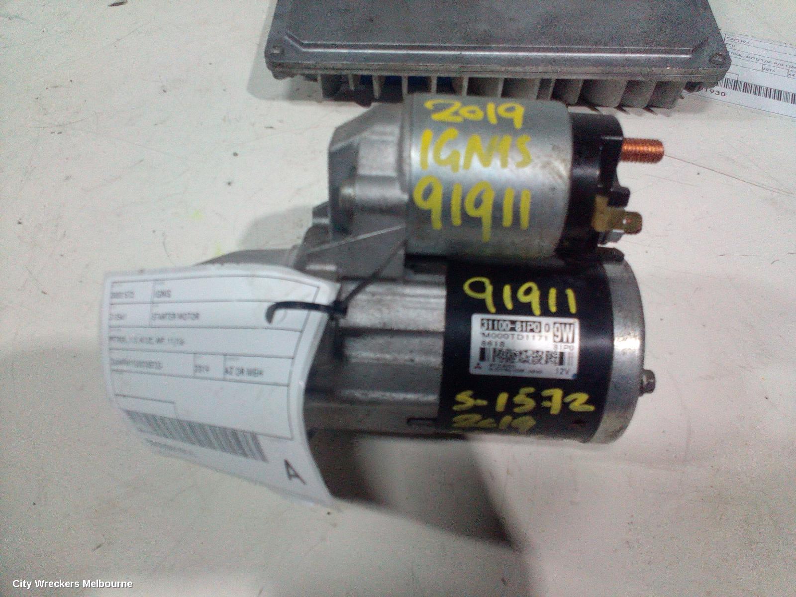 SUZUKI IGNIS STARTER, PETROL, 1.2, K12C, MF, 11/2016 ONWARDS - Image 3