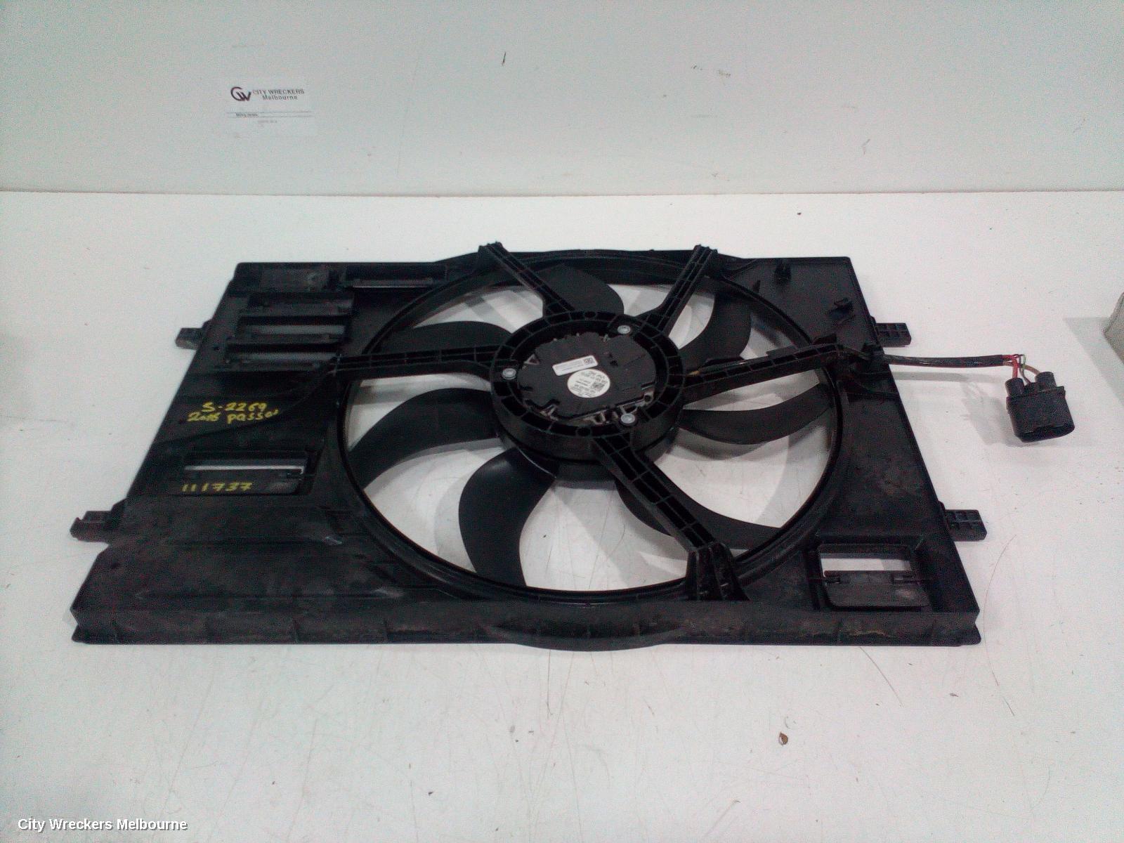 VOLKSWAGEN PASSAT FAN, SINGLE FAN ASSY, PETROL, B8/MK7, 06/2015 - 06/2021 - Image 3