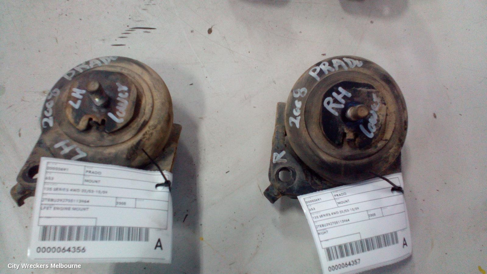 TOYOTA PRADO MOUNT, 120 SERIES 4WD 02/2003 - 10/2009 - Image 2
