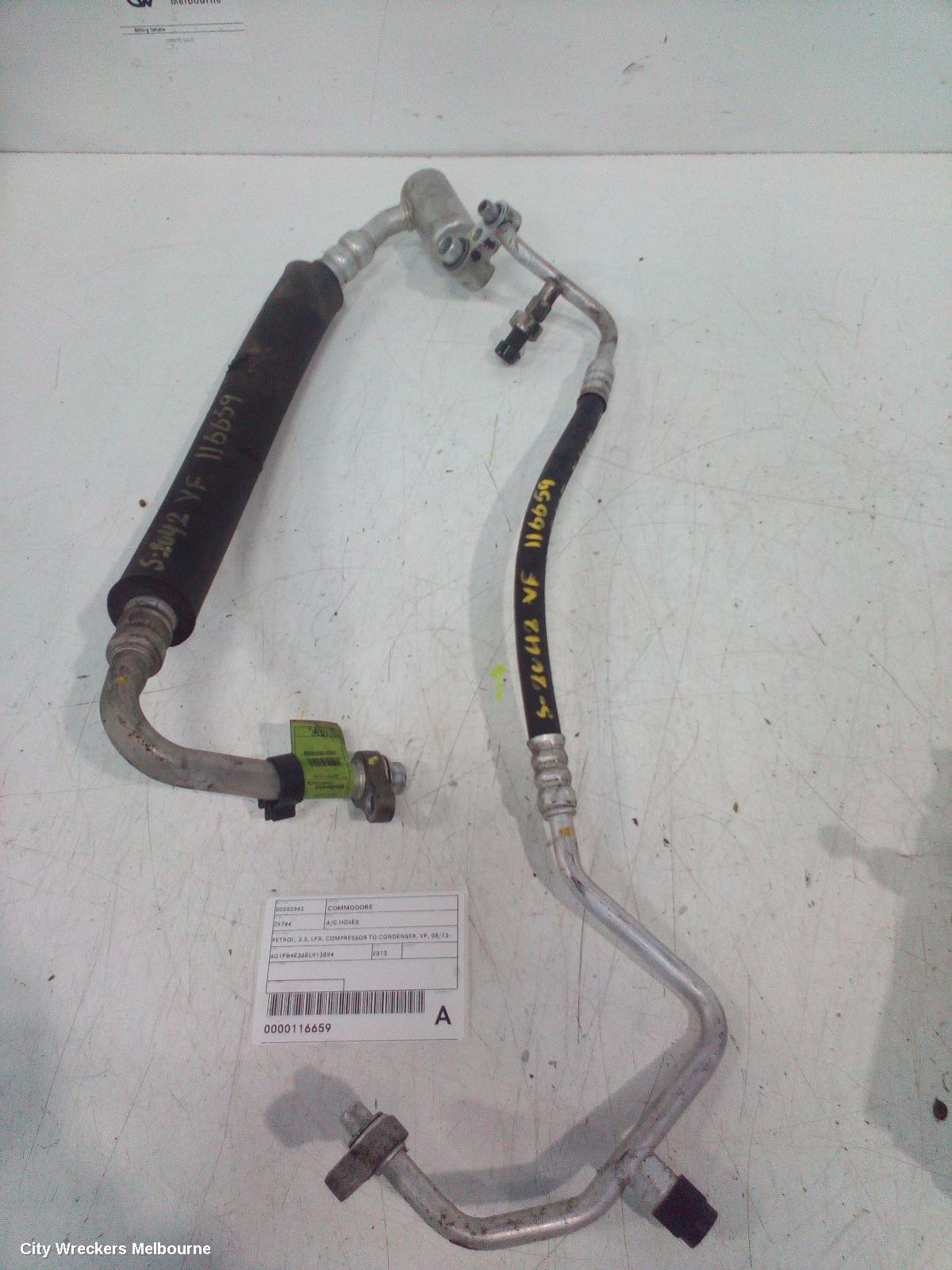 HOLDEN COMMODORE A/C HOSES, PETROL, 3.6, LFX, COMPRESSOR TO CONDENSER, VF, 05/2013 - 12/2017 - Image 3