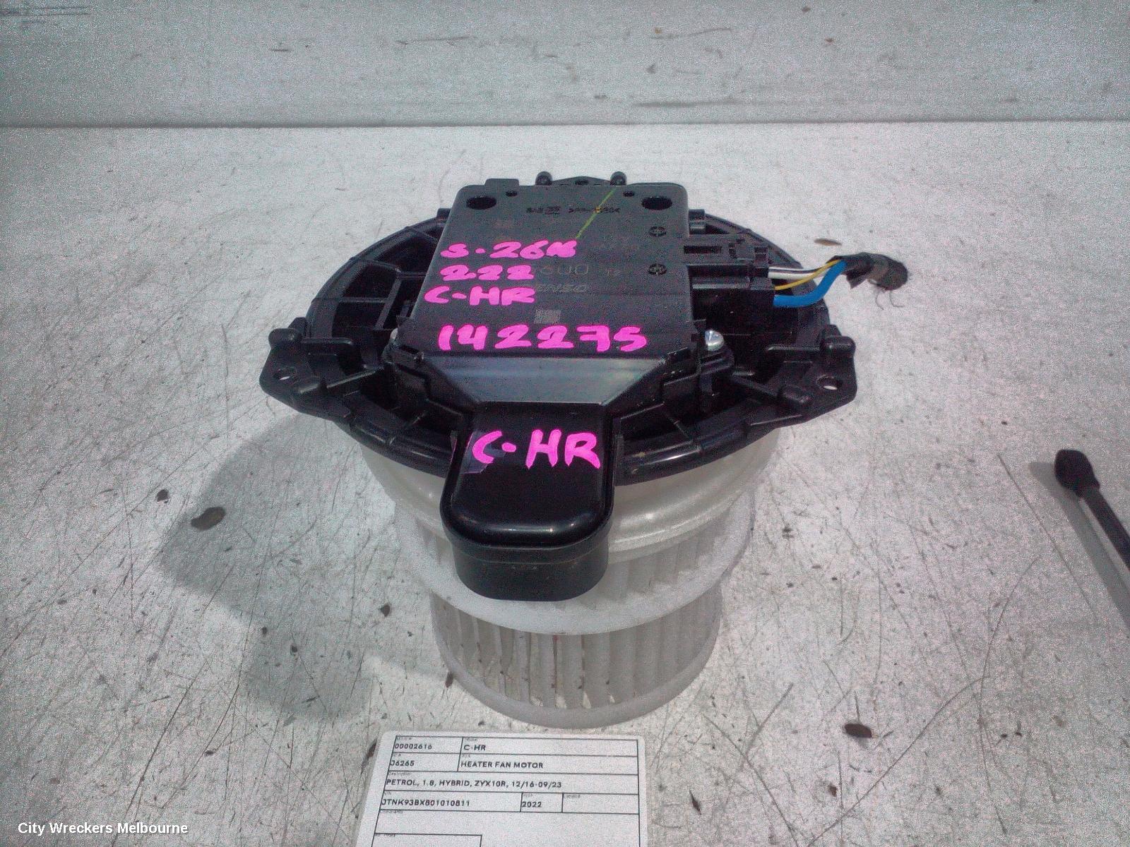 TOYOTA C-HR HEATER FAN MOTOR, PETROL, 1.8, HYBRID, ZYX10R, 12/2016 - 09/2023 - Image 1