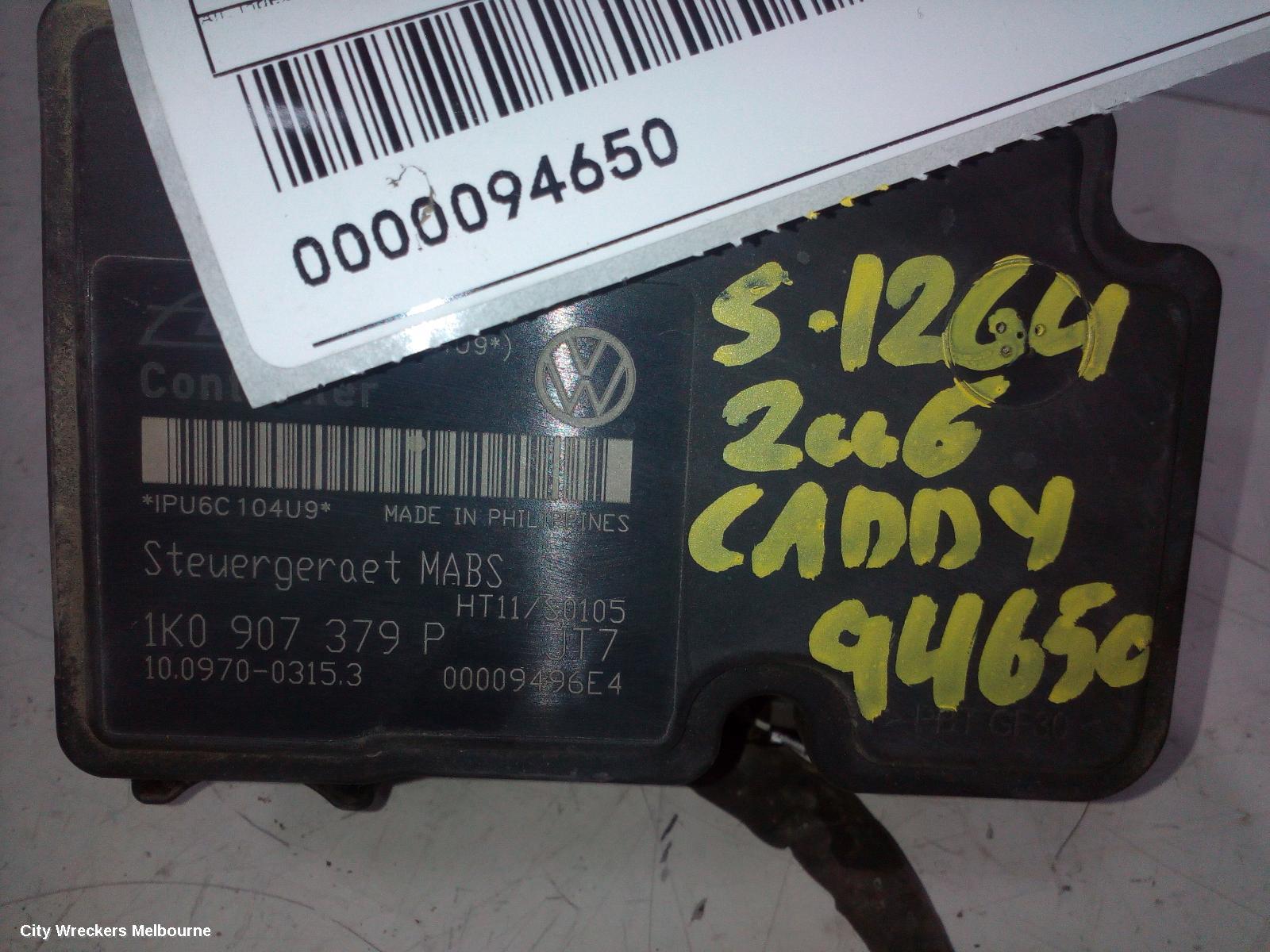VOLKSWAGEN CADDY ABS PUMP/MODULATOR, 2K, ON MOTOR P/N 1K0614117H, 12/2004 - 08/2010 - Image 3