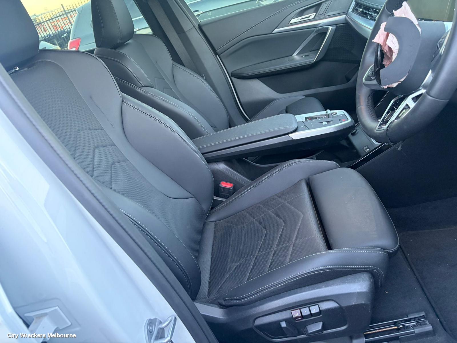 BMW X1 FRONT SEAT, RH FRONT, LEATHER, BLACK, U11, 07/2022 ONWARDS - Image 1
